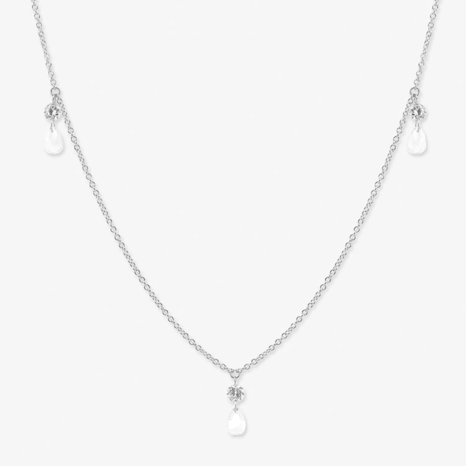 The Alkemistry Aria - 18Ct Gold, Rose Cut & Brilliant Cut Diamond Triple Drop Necklace Discount