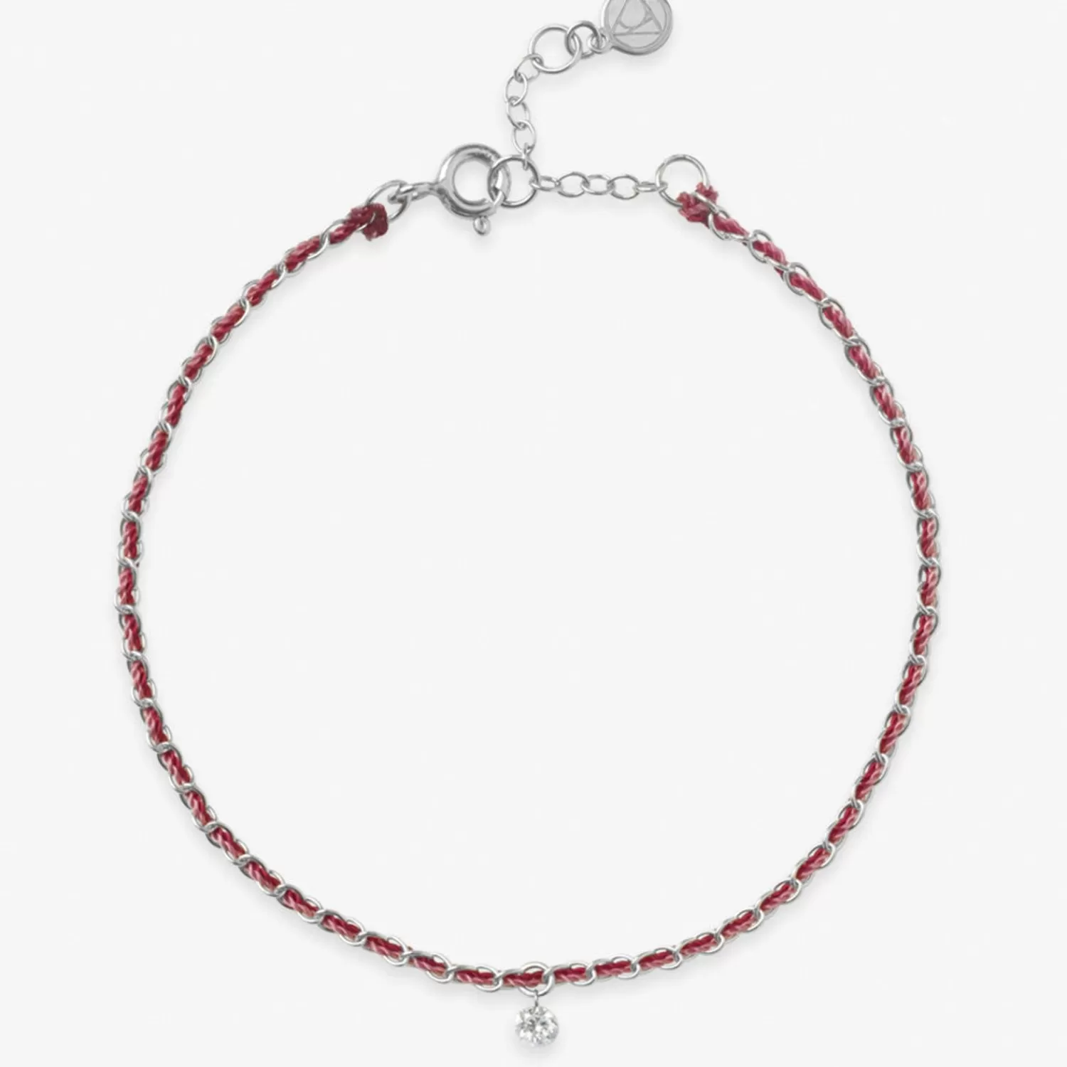 The Alkemistry Auric - 18Ct Gold, 'Love Pink & Garnet Woven Chain Diamond Bracelet Sale