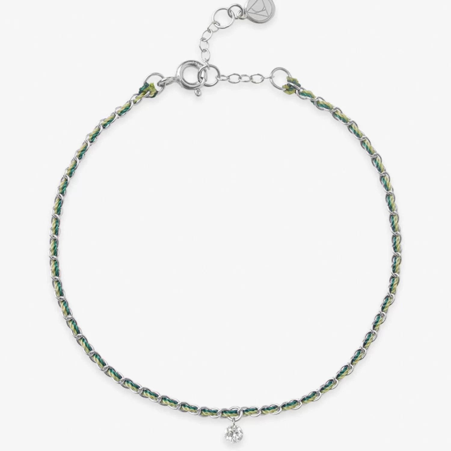 The Alkemistry Auric - 18Ct Gold, 'Prosperity' Green & Jade Woven Chain Diamond Bracelet Fashion