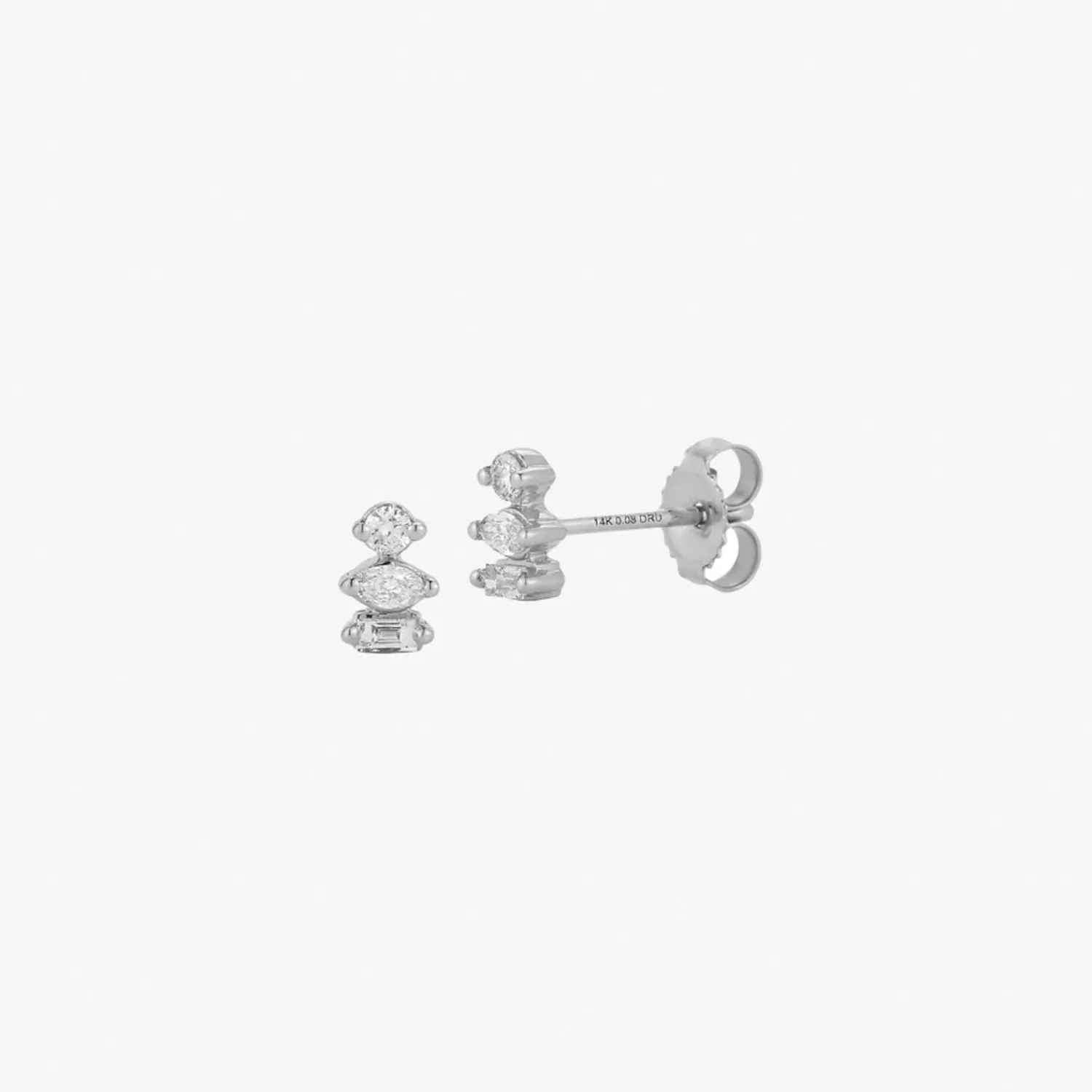 The Alkemistry Dana Rebecca - 14Ct Gold, Alexa Jordyn Multi Shaped Diamond Stud Earrings (Pair) Online