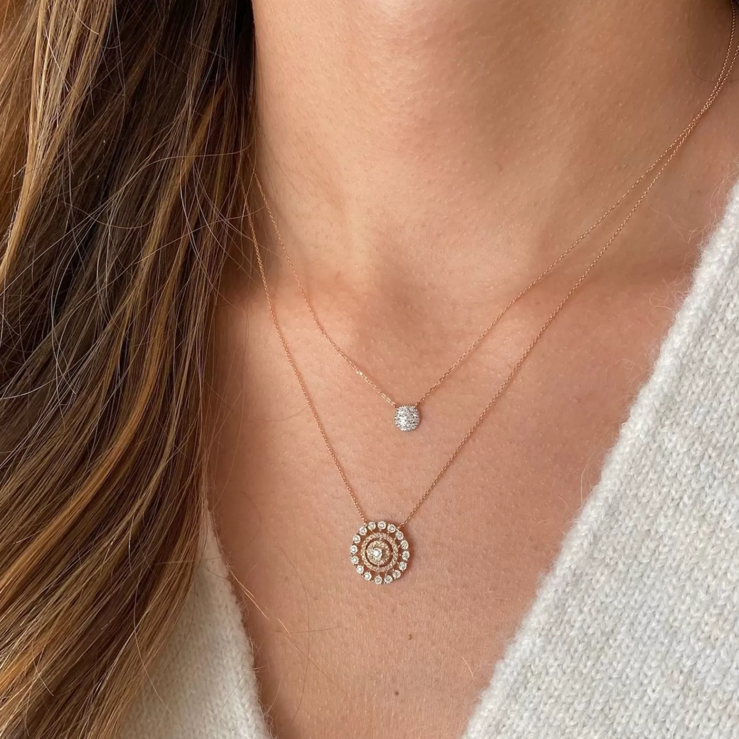 The Alkemistry Dana Rebecca - 14Ct Gold, Ava Bea Diamond Medallion Necklace Best Sale