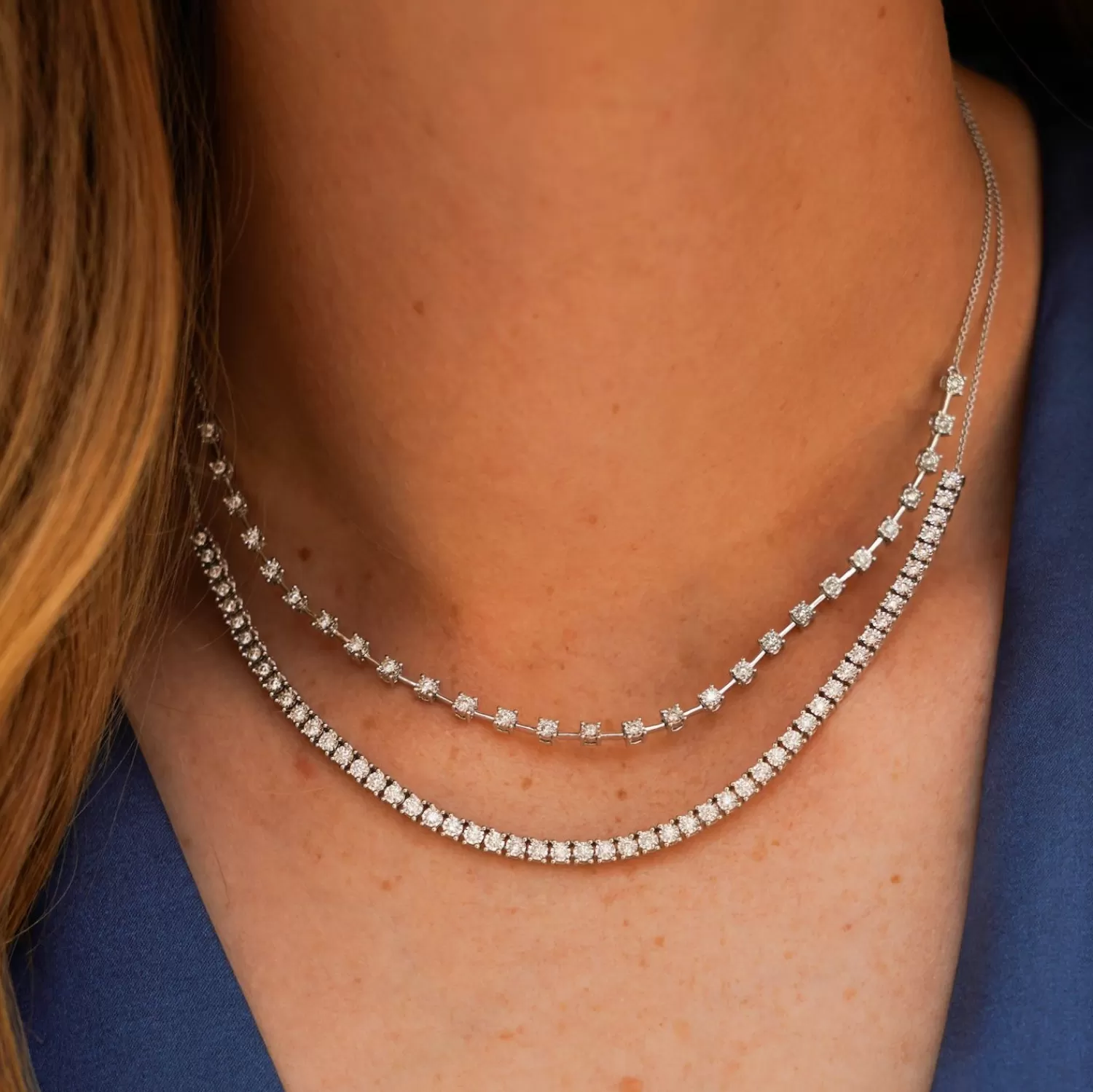 The Alkemistry Dana Rebecca - 14Ct Gold, Ava Bea Diamond Tennis Necklace Hot