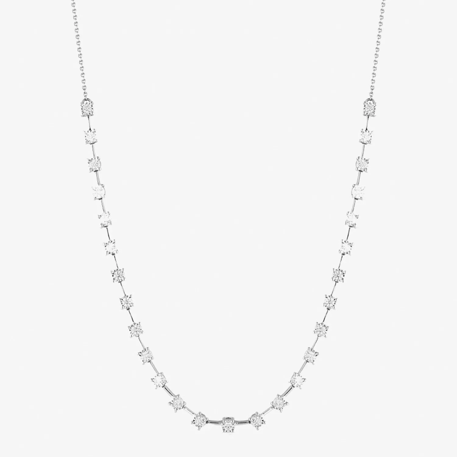 The Alkemistry Dana Rebecca - 14Ct Gold, Ava Bea Interval Diamond Tennis Necklace Shop