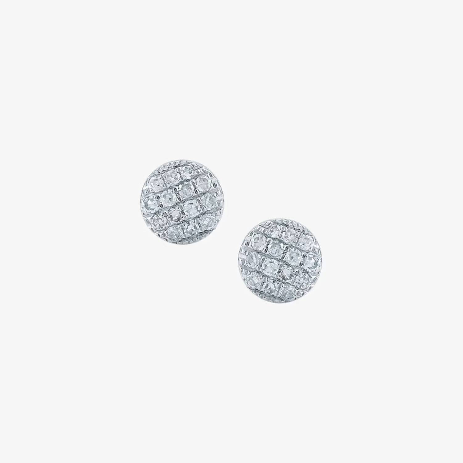 The Alkemistry Dana Rebecca - 14Ct Gold, Lauren Joy Diamond Mini Disc Earrings (Pair) Flash Sale