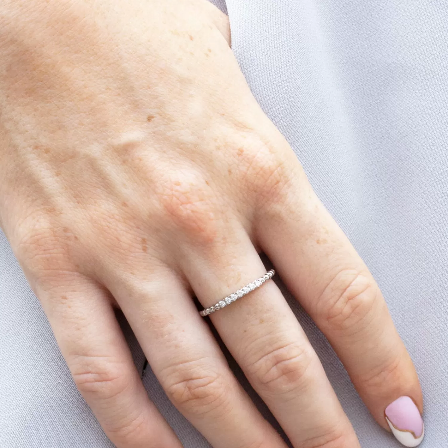 The Alkemistry Dana Rebecca - 14Ct Gold, Poppy Rae Diamond Semi Pave Band Ring Best