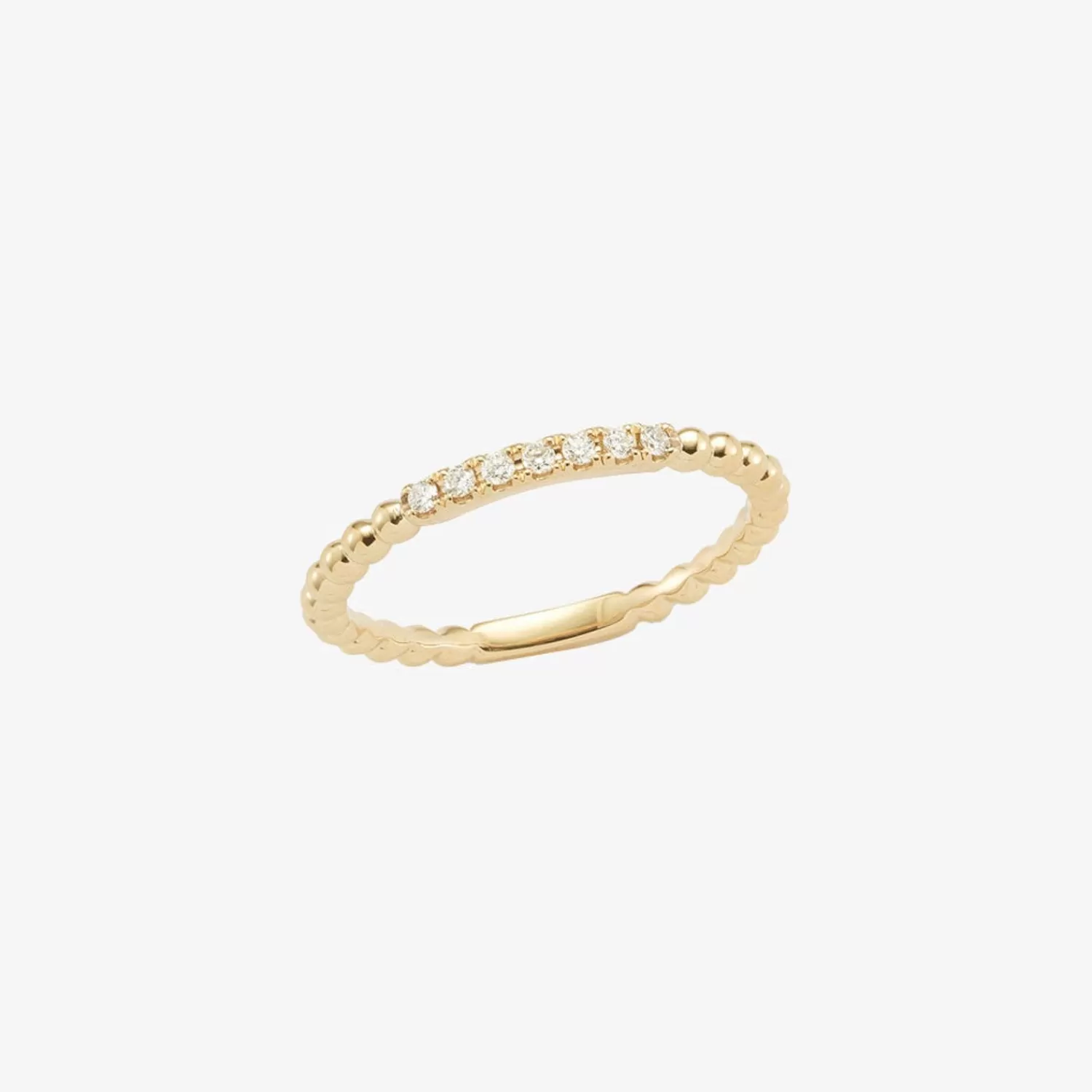 The Alkemistry Dana Rebecca - 14Ct Gold, Poppy Rae Half Diamond Pave Ring Flash Sale