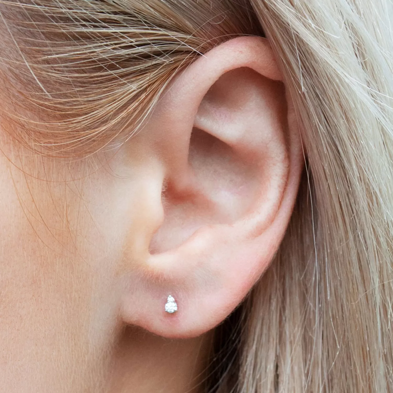 The Alkemistry Dana Rebecca - 14Ct Gold, Sophia Ryan Diamond Pear Stud Earrings (Pair) Discount