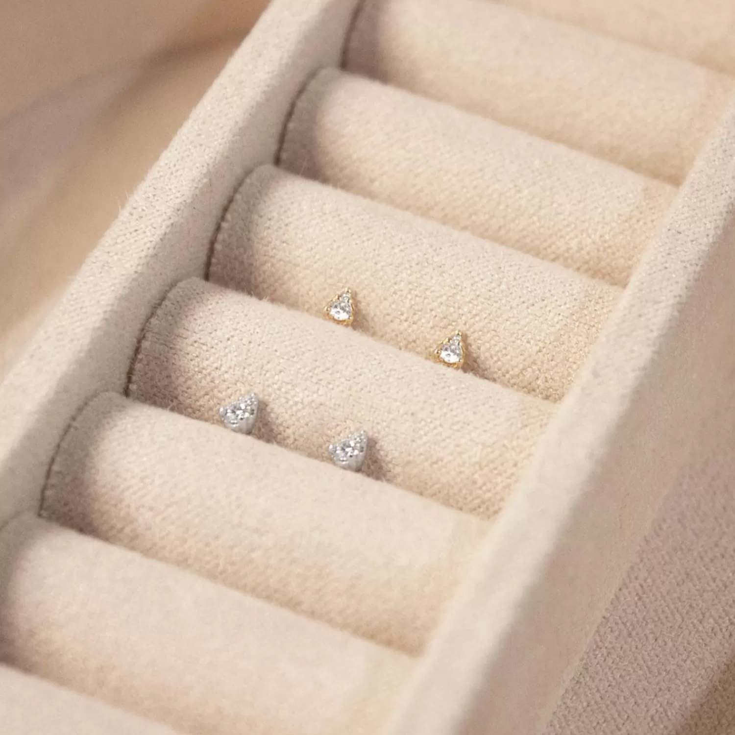 The Alkemistry Dana Rebecca - 14Ct Gold, Sophia Ryan Diamond Pear Stud Earrings (Pair) Discount