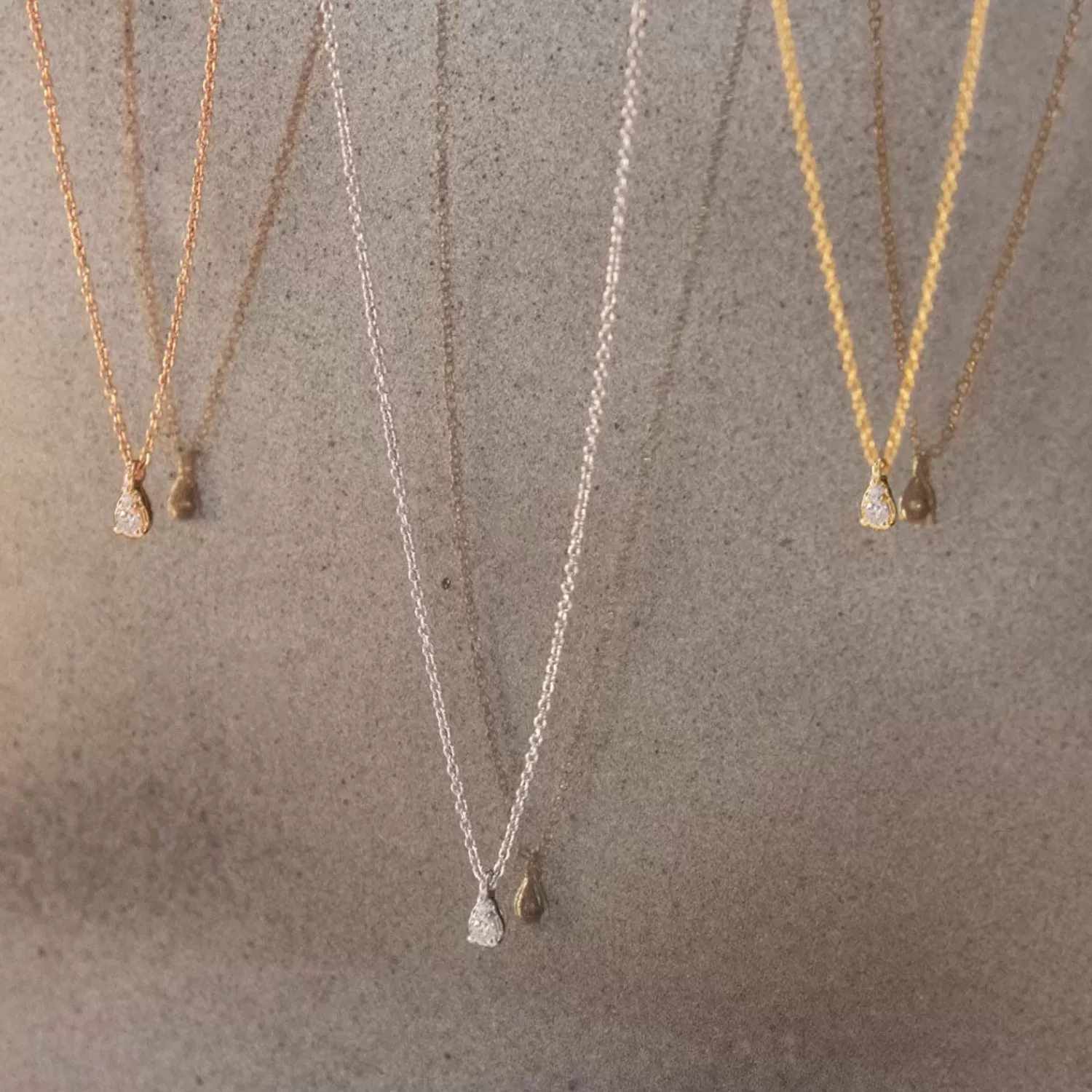 The Alkemistry Dana Rebecca - 14Ct Gold, Sophia Ryan Diamond Petite Teardrop Necklace Online