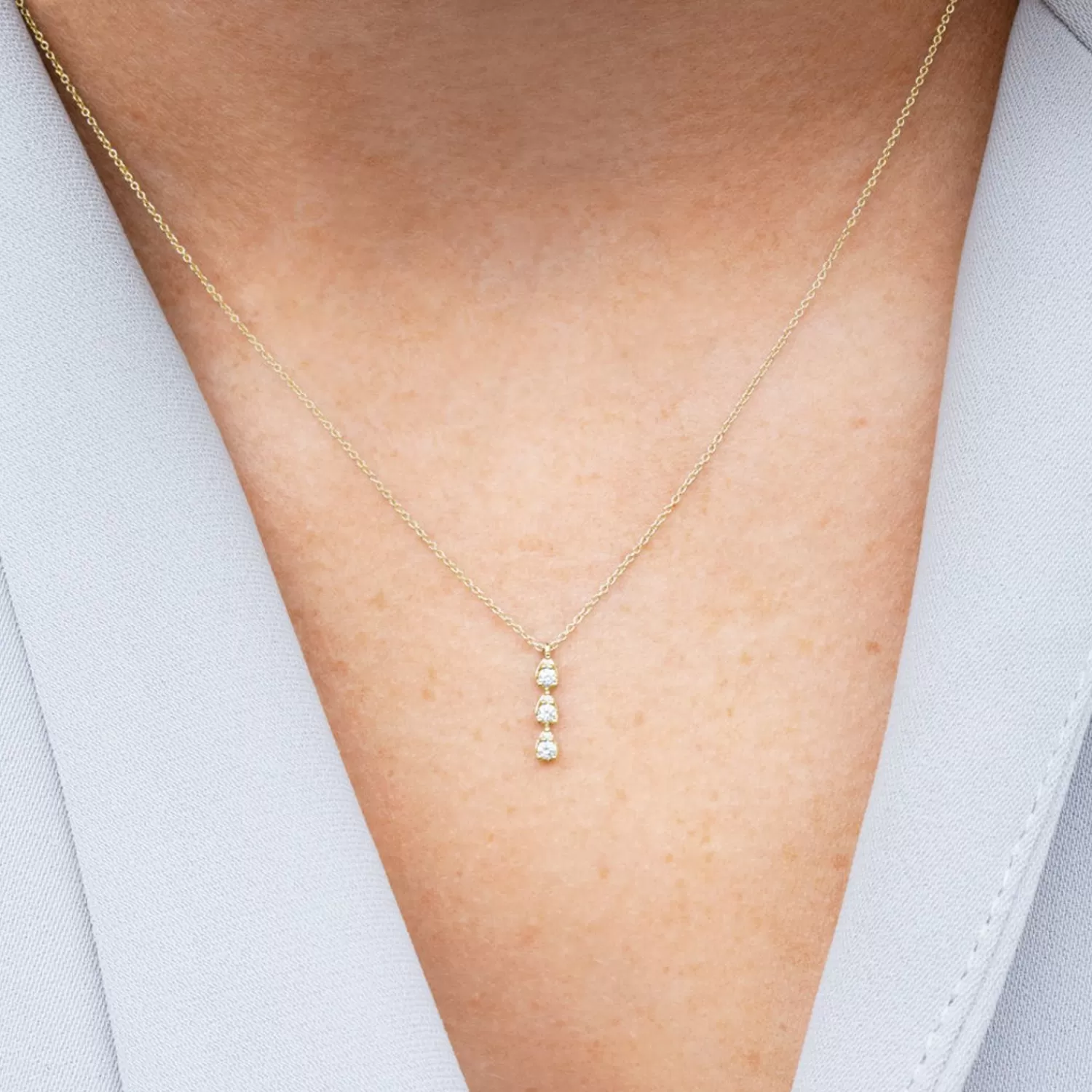 The Alkemistry Dana Rebecca - 14Ct Gold, Sophia Ryan Diamond Triple Teardrop Necklace Online