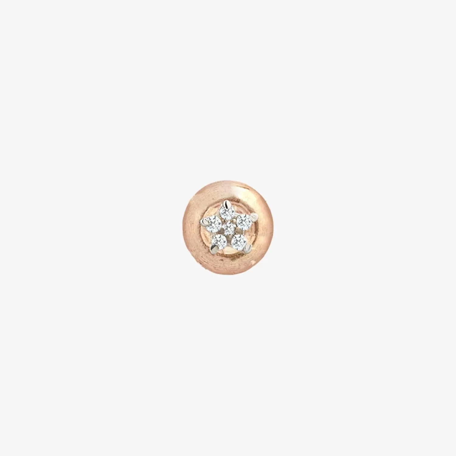 The Alkemistry Kismet By Milka 14Ct Rose Gold And Diamond Mini Star Earrings Cheap