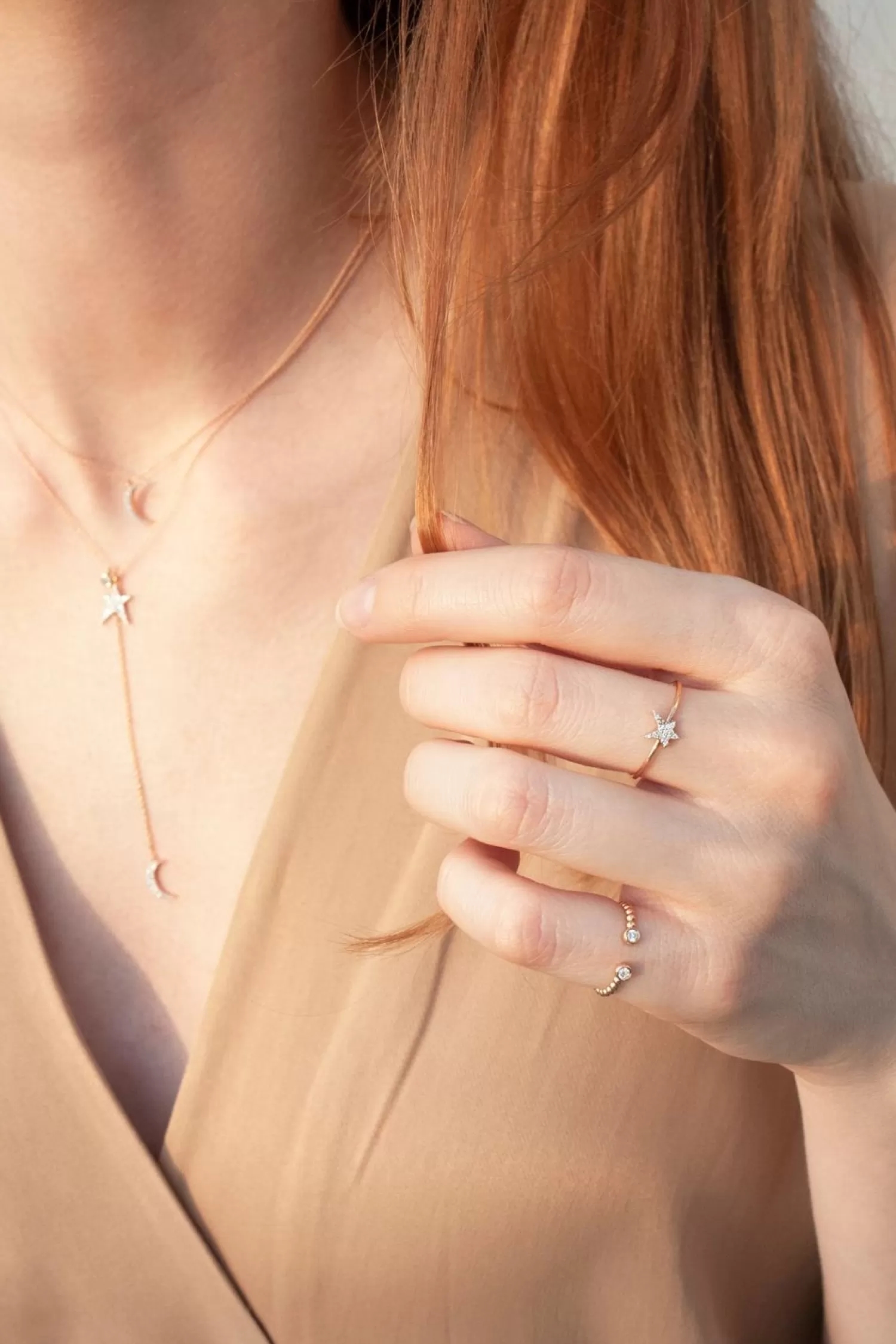 The Alkemistry Kismet By Milka 14Ct Rose Gold And Diamond Star And Moon Lariat Necklace Best