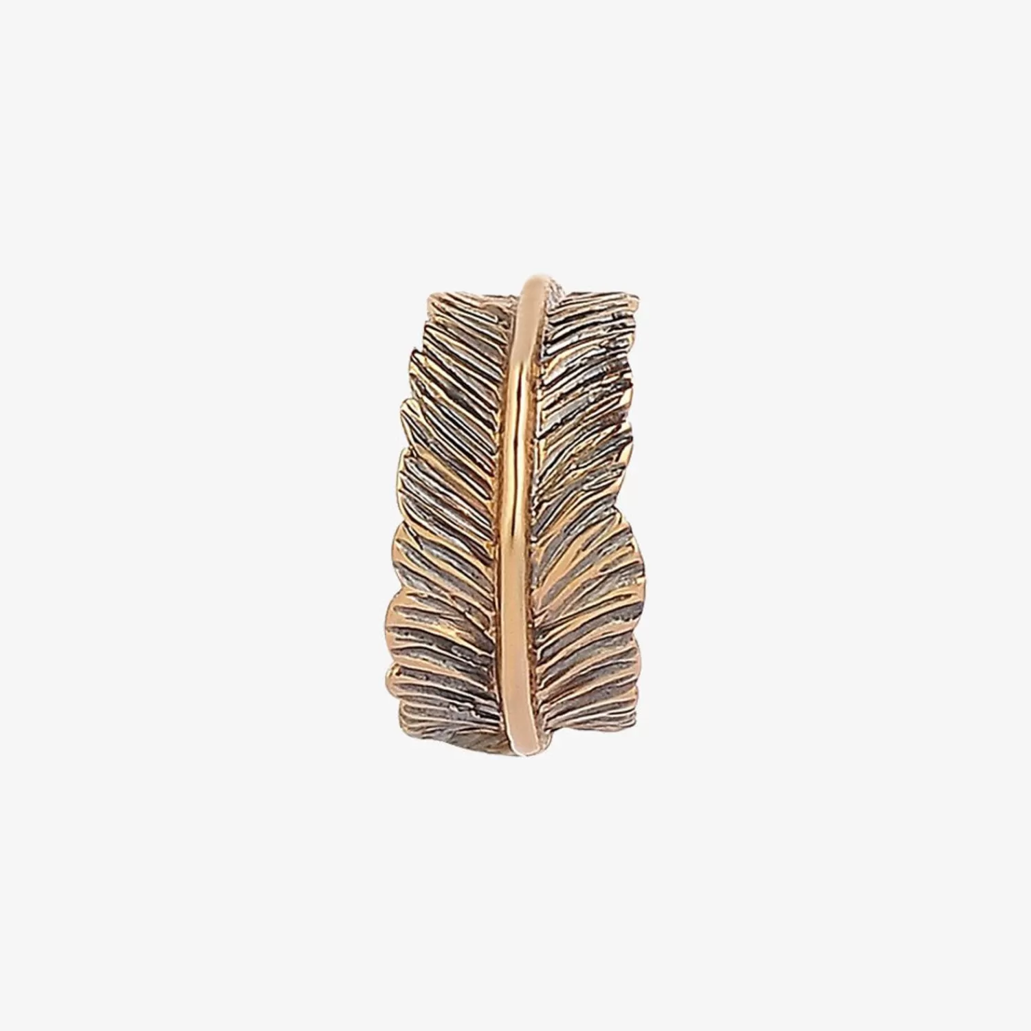 The Alkemistry Kismet By Milka 14Ct Rose Gold Plain Feather Cuff (Single) Flash Sale