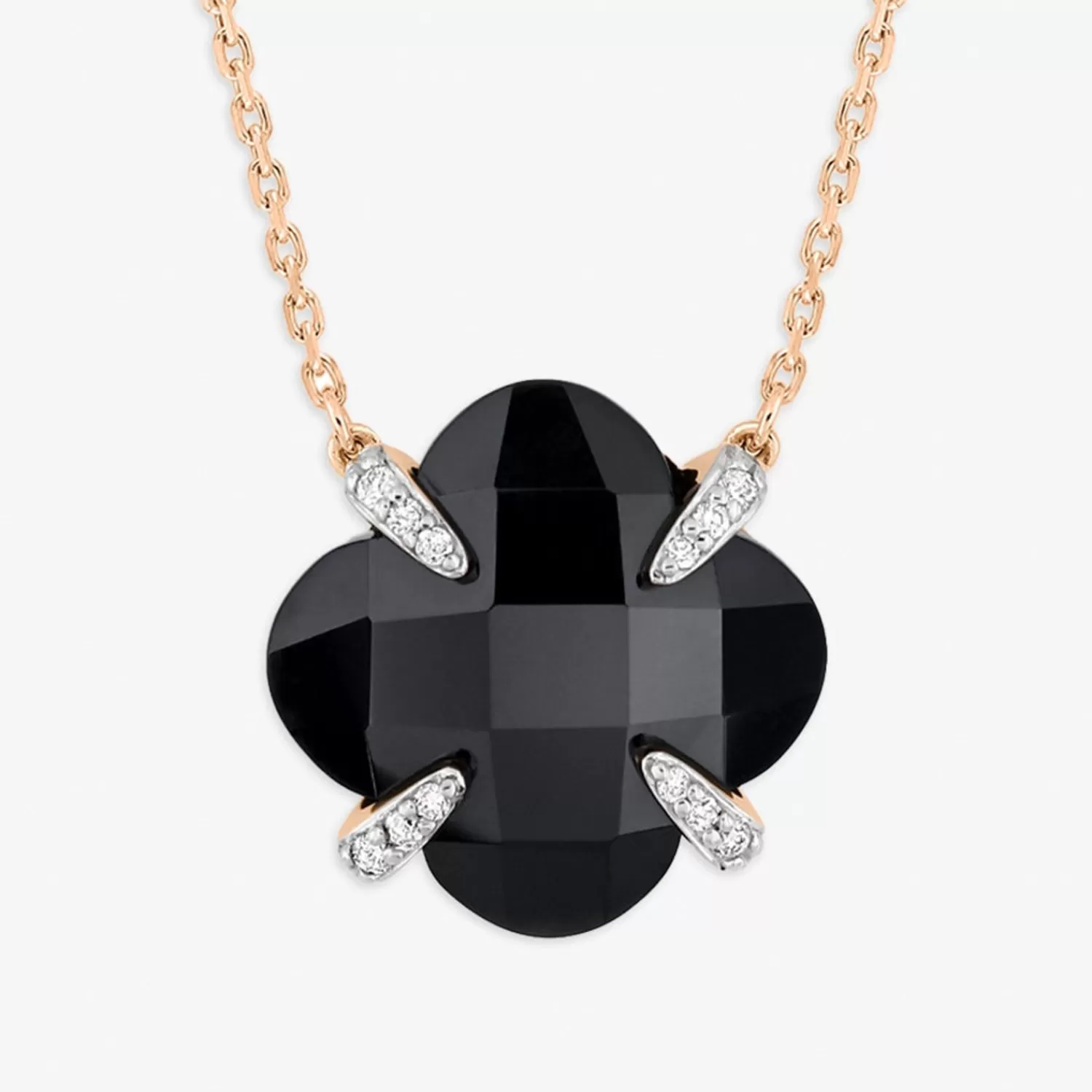 The Alkemistry Morganne Bello 18Ct Rose Gold Victoria Black Onyx Claw Diamond Necklace Online