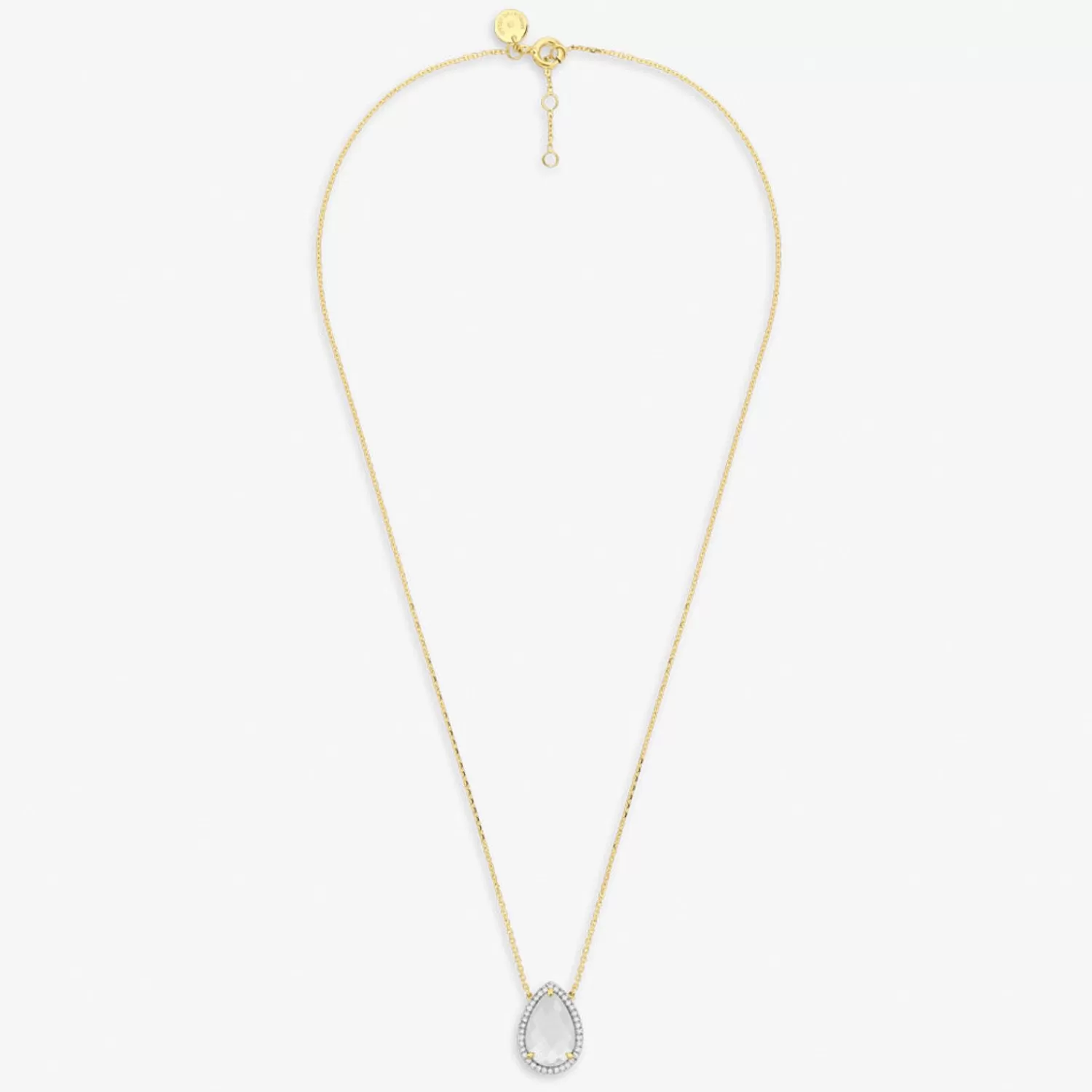 The Alkemistry Morganne Bello 18Ct Yellow Gold Alma Pear Mother Of Pearl Diamond Necklace Best Sale