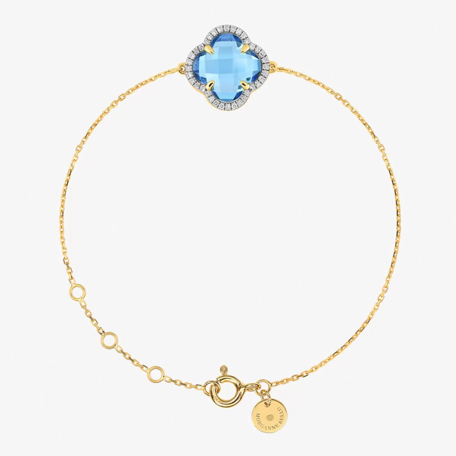 The Alkemistry Morganne Bello 18Ct Yellow Gold And Diamond Blue Topaz Victoria Bracelet Best