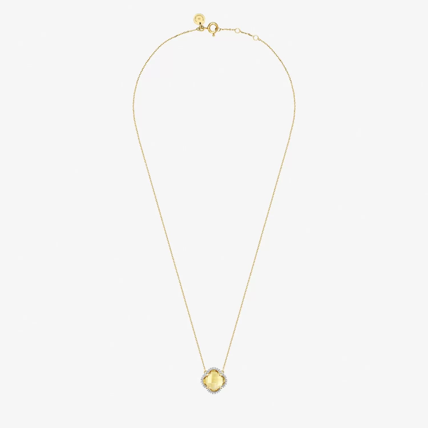 The Alkemistry Morganne Bello 18Ct Yellow Gold And Diamond Victoria Citrine Necklace Flash Sale