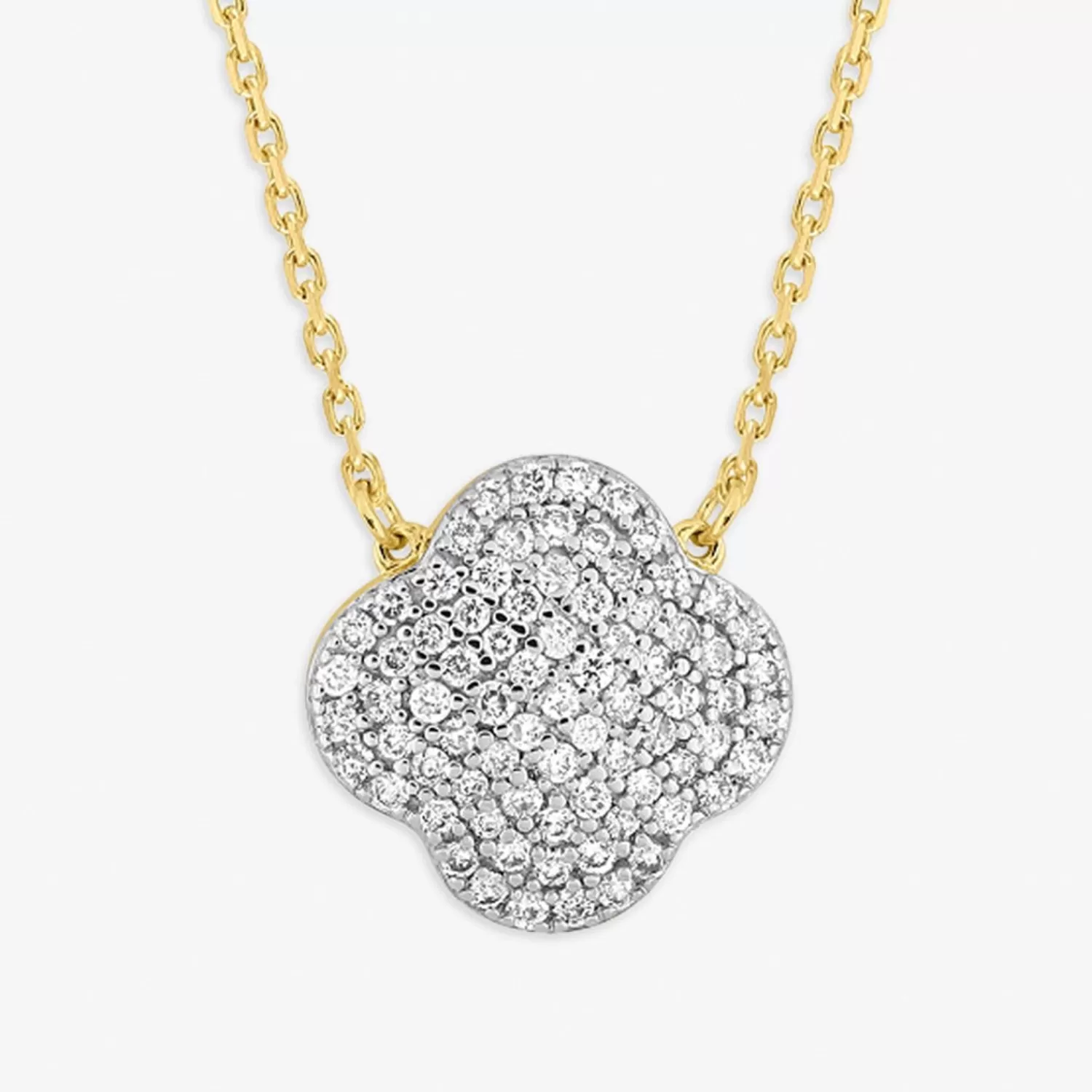 The Alkemistry Morganne Bello 18Ct Yellow Gold Change Clover Diamond Necklace Best