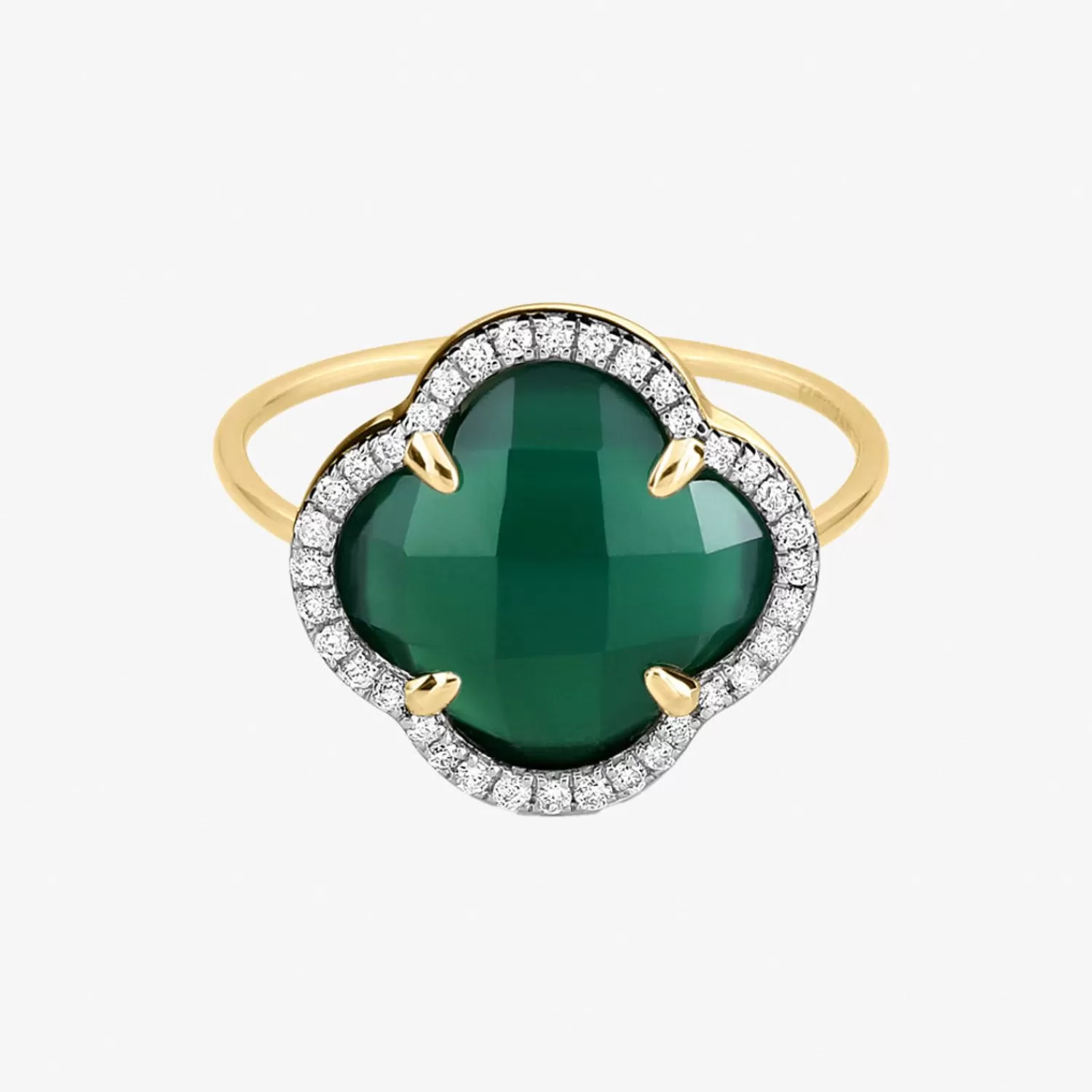 The Alkemistry Morganne Bello 18Ct Yellow Gold Victoria Green Agate Ring Best