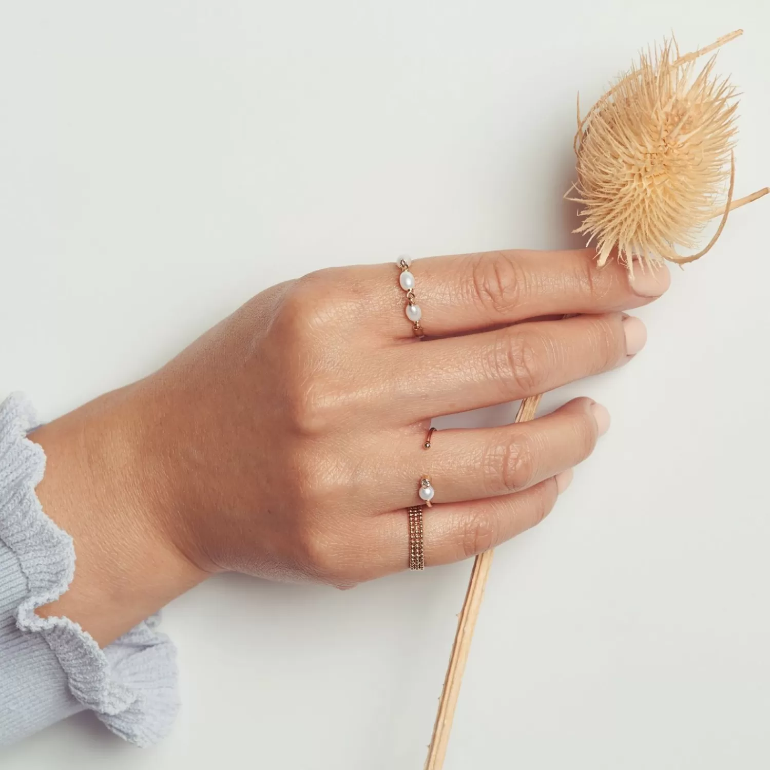 The Alkemistry Poppy Finch 14Ct Yellow Gold And Baby Pearl Diamond Open Ring Store