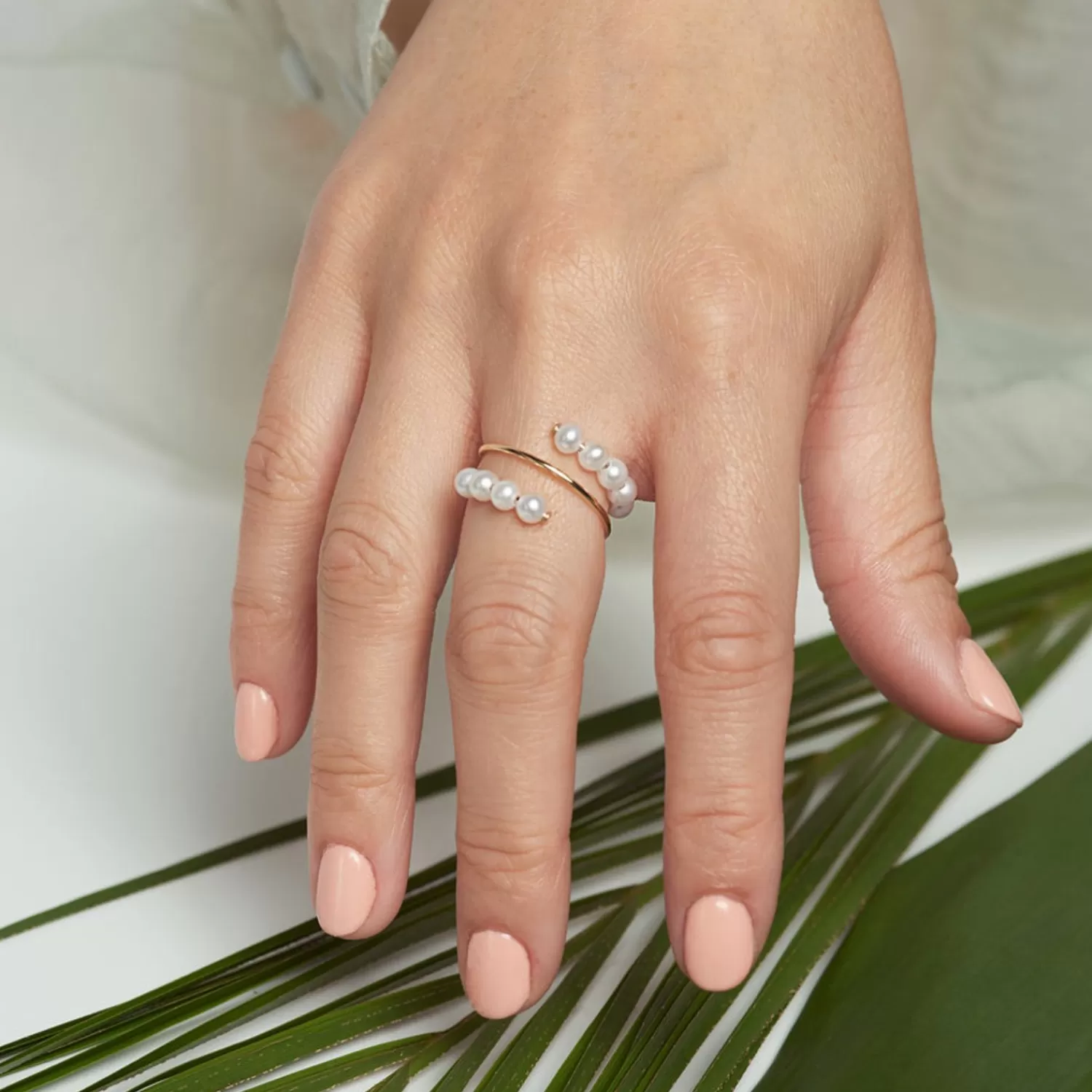 The Alkemistry Poppy Finch 14Ct Yellow Gold And Baby Pearl Spiral Ring Outlet