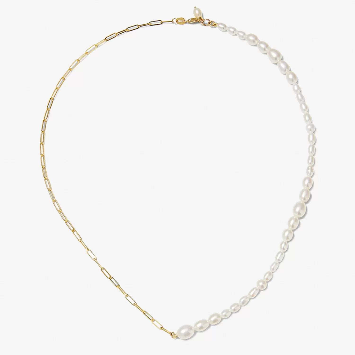 The Alkemistry Poppy Finch 14Ct Yellow Gold And Pearl Chain Link Necklace Flash Sale