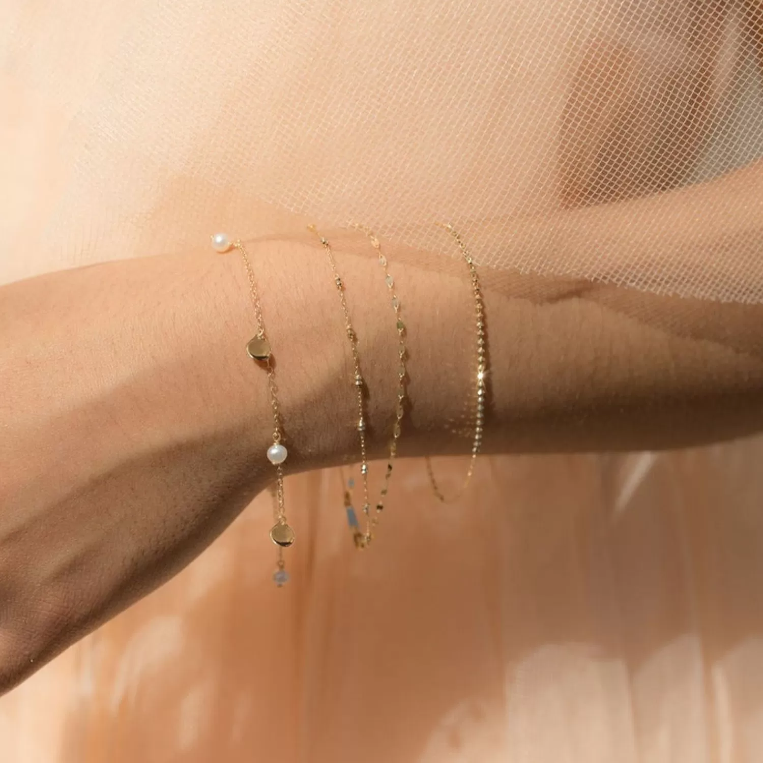 The Alkemistry Poppy Finch 14Ct Yellow Gold And Pearl Confetti Station Bracelet Flash Sale
