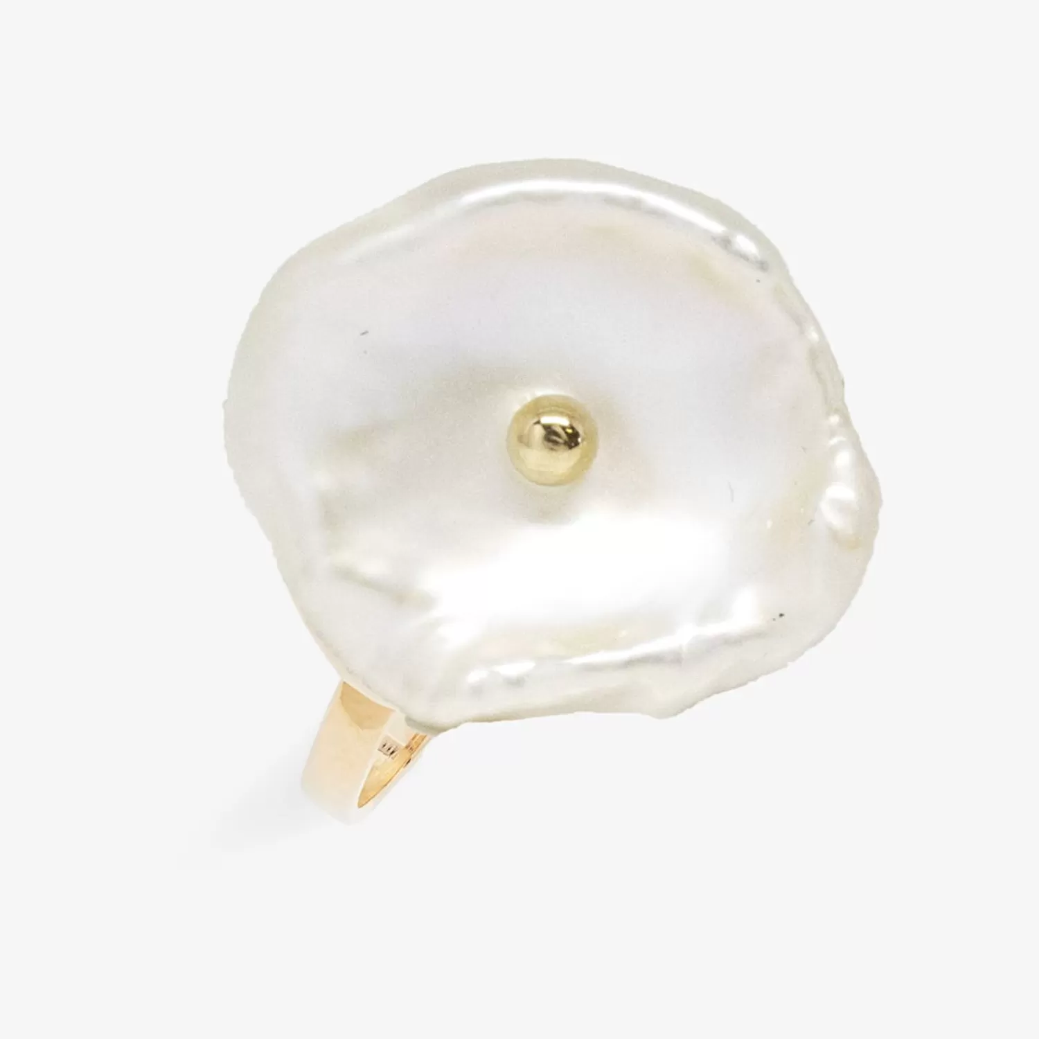 The Alkemistry Poppy Finch 14Ct Yellow Gold And Petal Pearl Ring Hot