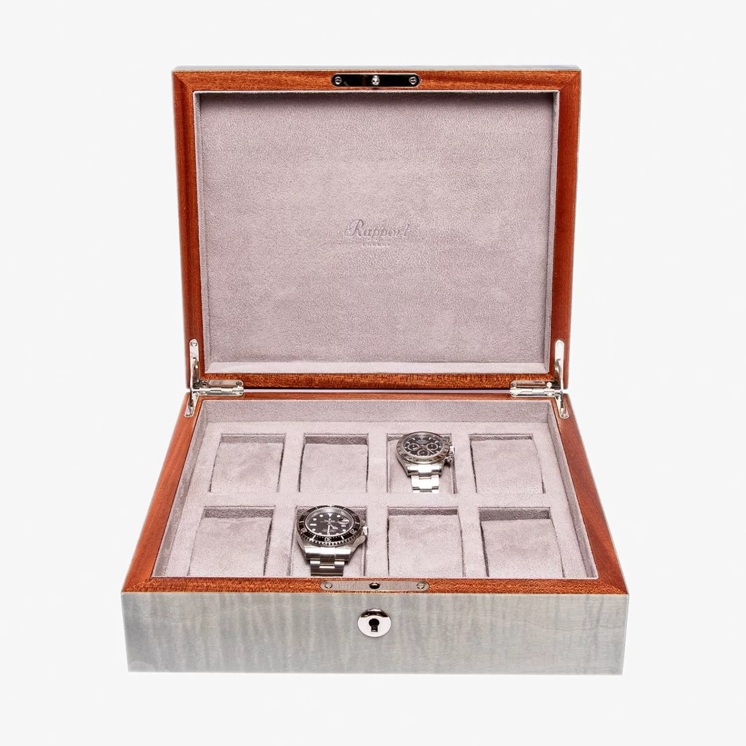 The Alkemistry Rapport Heritage Chroma Eight Watch Box - Grey Store
