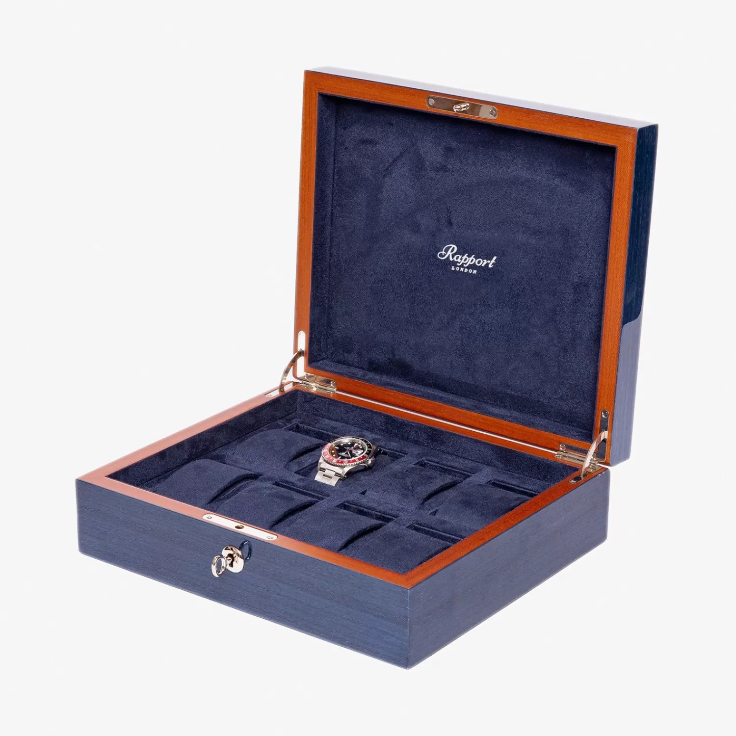 The Alkemistry Rapport Heritage Chroma Eight Watch Box - Navy Best Sale