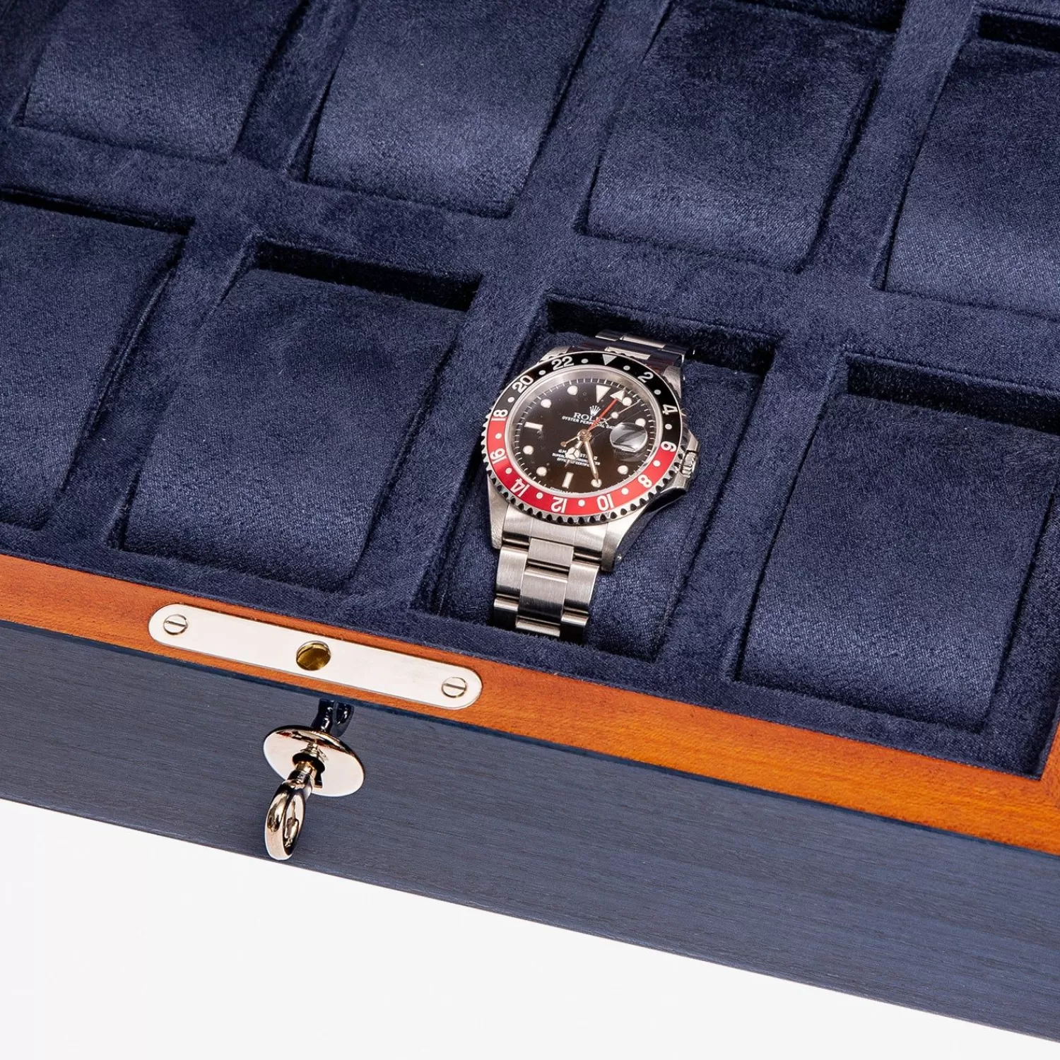 The Alkemistry Rapport Heritage Chroma Eight Watch Box - Navy Best Sale
