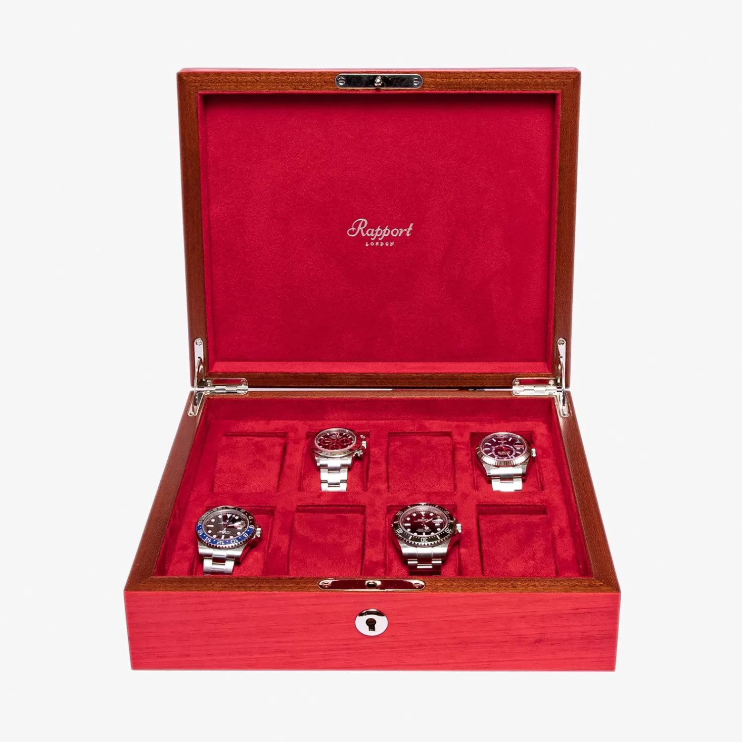 The Alkemistry Rapport Heritage Chroma Eight Watch Box - Red Best Sale