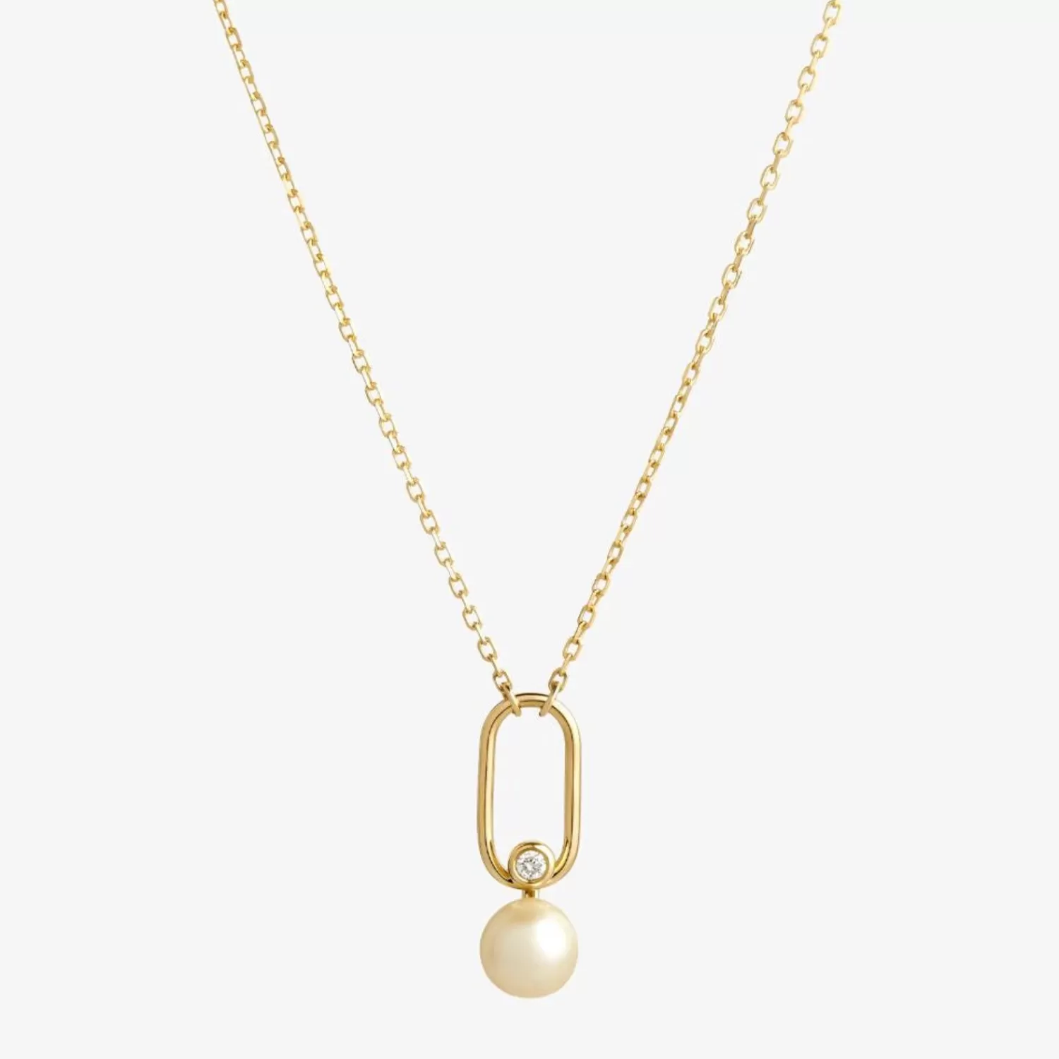 The Alkemistry Ruifier 18Ct Yellow Gold Astra Moonlight Pearl And Diamond Pendant Necklace Hot