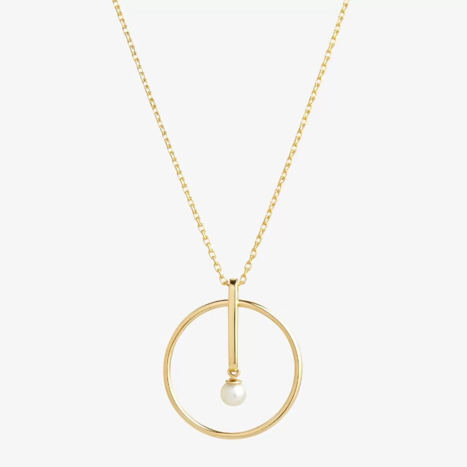 The Alkemistry Ruifier 18Ct Yellow Gold Astra New Moon Sphere Akoya Pearl Pendant Necklace Store