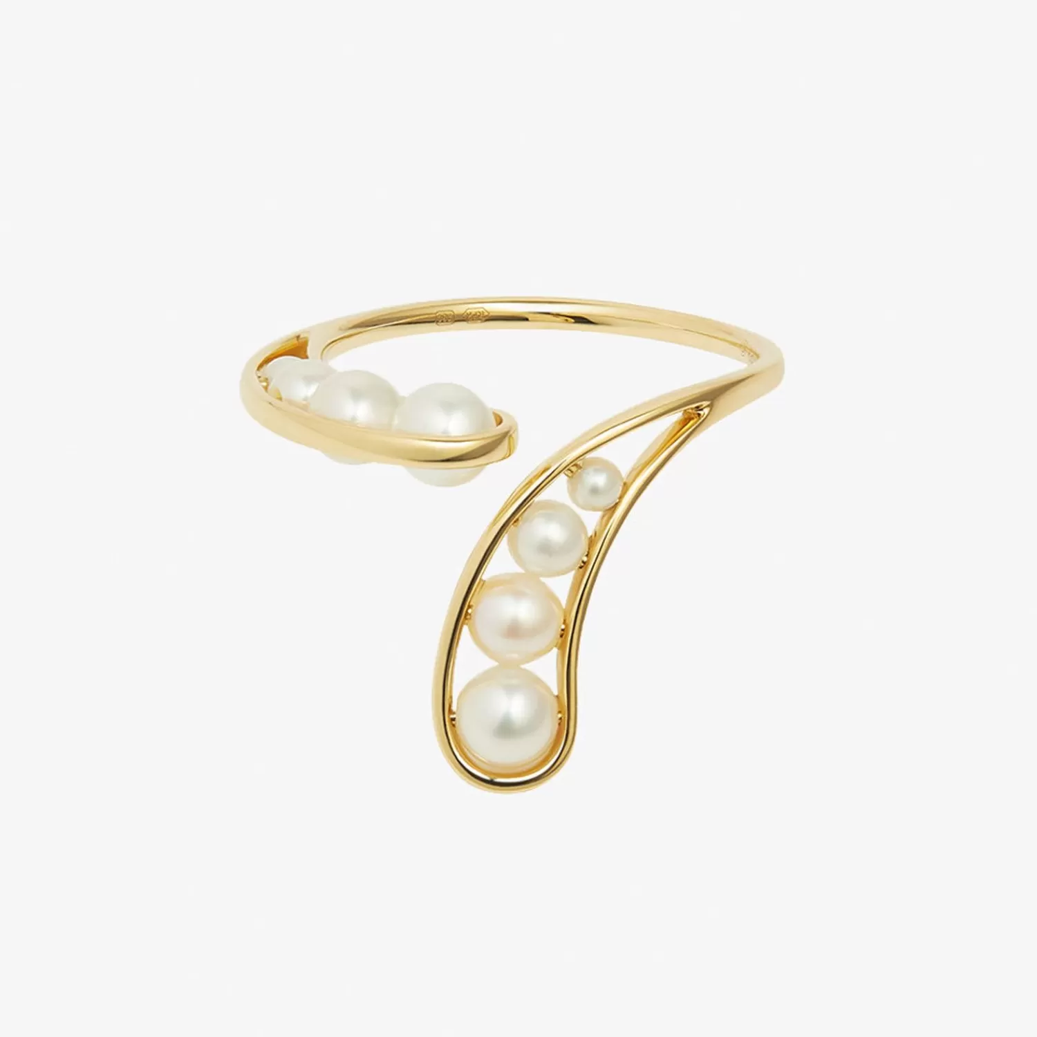 The Alkemistry Ruifier 18Ct Yellow Gold Morning Dew Droplet 8 Pearl Ring Online