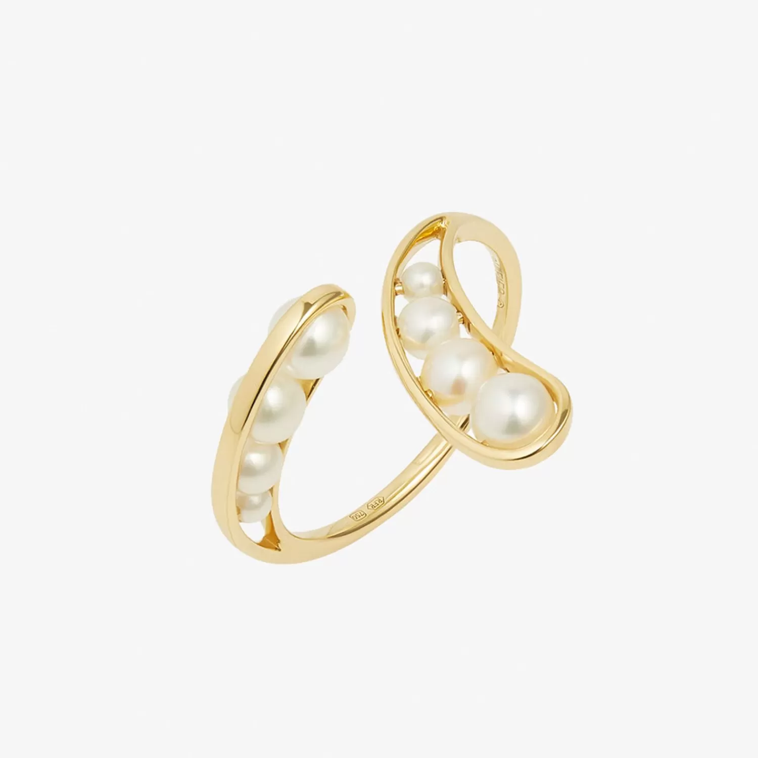 The Alkemistry Ruifier 18Ct Yellow Gold Morning Dew Droplet 8 Pearl Ring Online