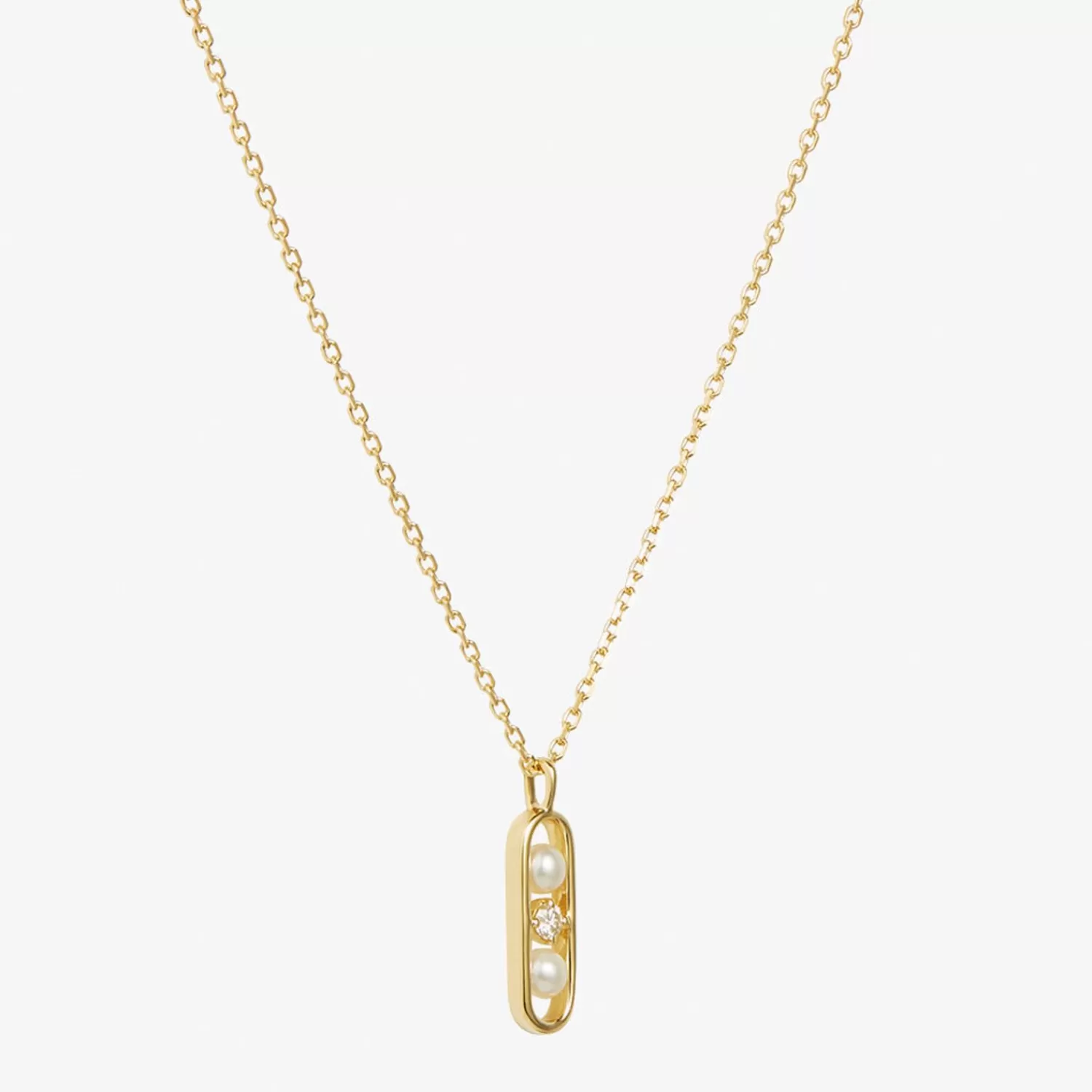 The Alkemistry Ruifier 18Ct Yellow Gold Morning Dew Pearl And Diamond Necklace New