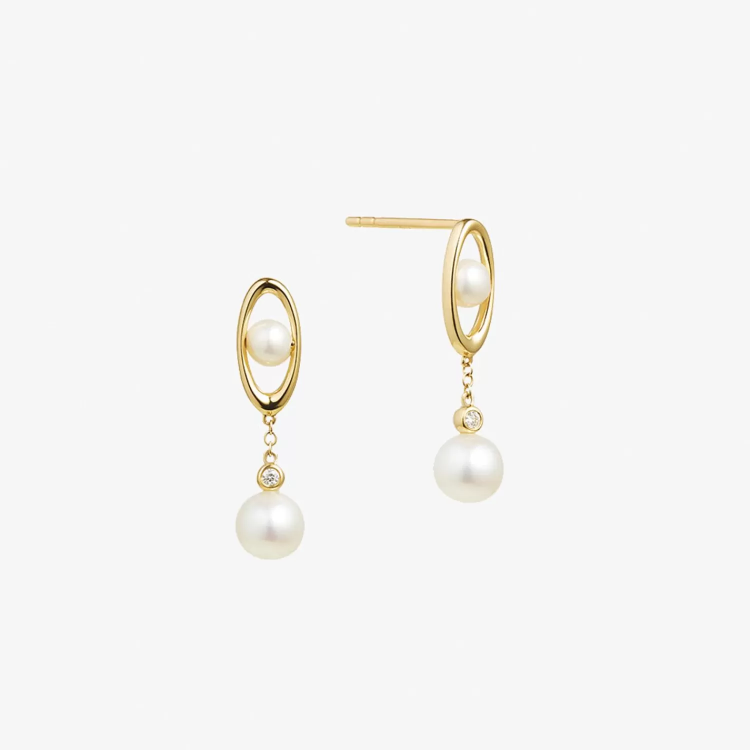 The Alkemistry Ruifier 18Ct Yellow Gold Morning Dew Pearl Drop Earrings (Pair) Best