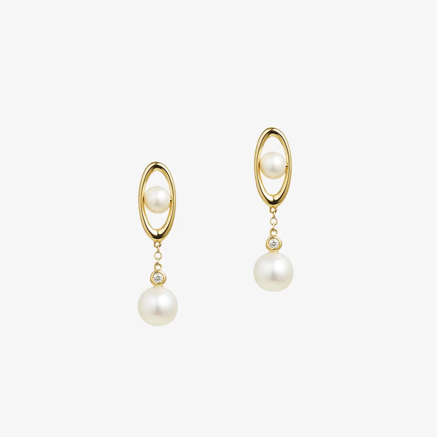 The Alkemistry Ruifier 18Ct Yellow Gold Morning Dew Pearl Drop Earrings (Pair) Best