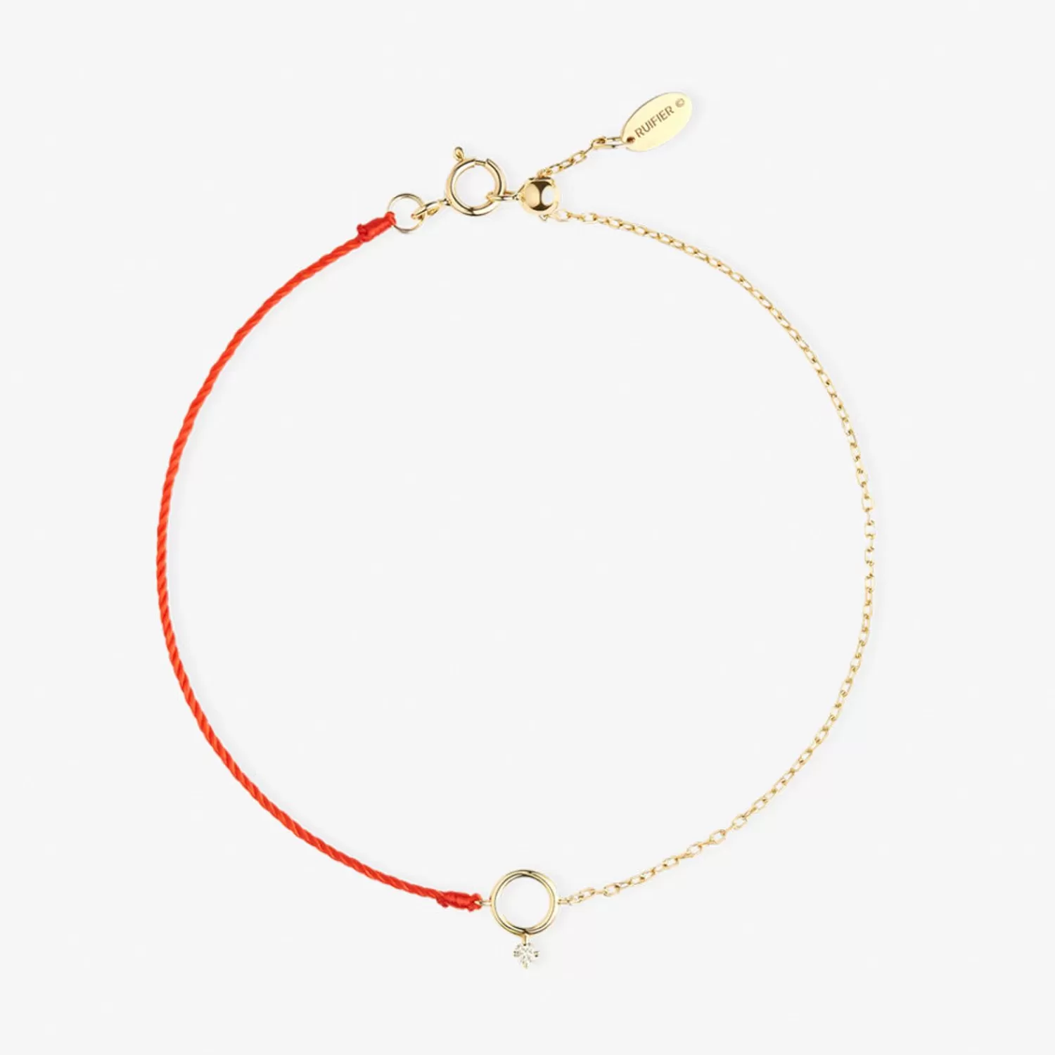 The Alkemistry Ruifier 18Ct Yellow Gold Scintilla Polaris Orb Thread And Chain Bracelet Fashion