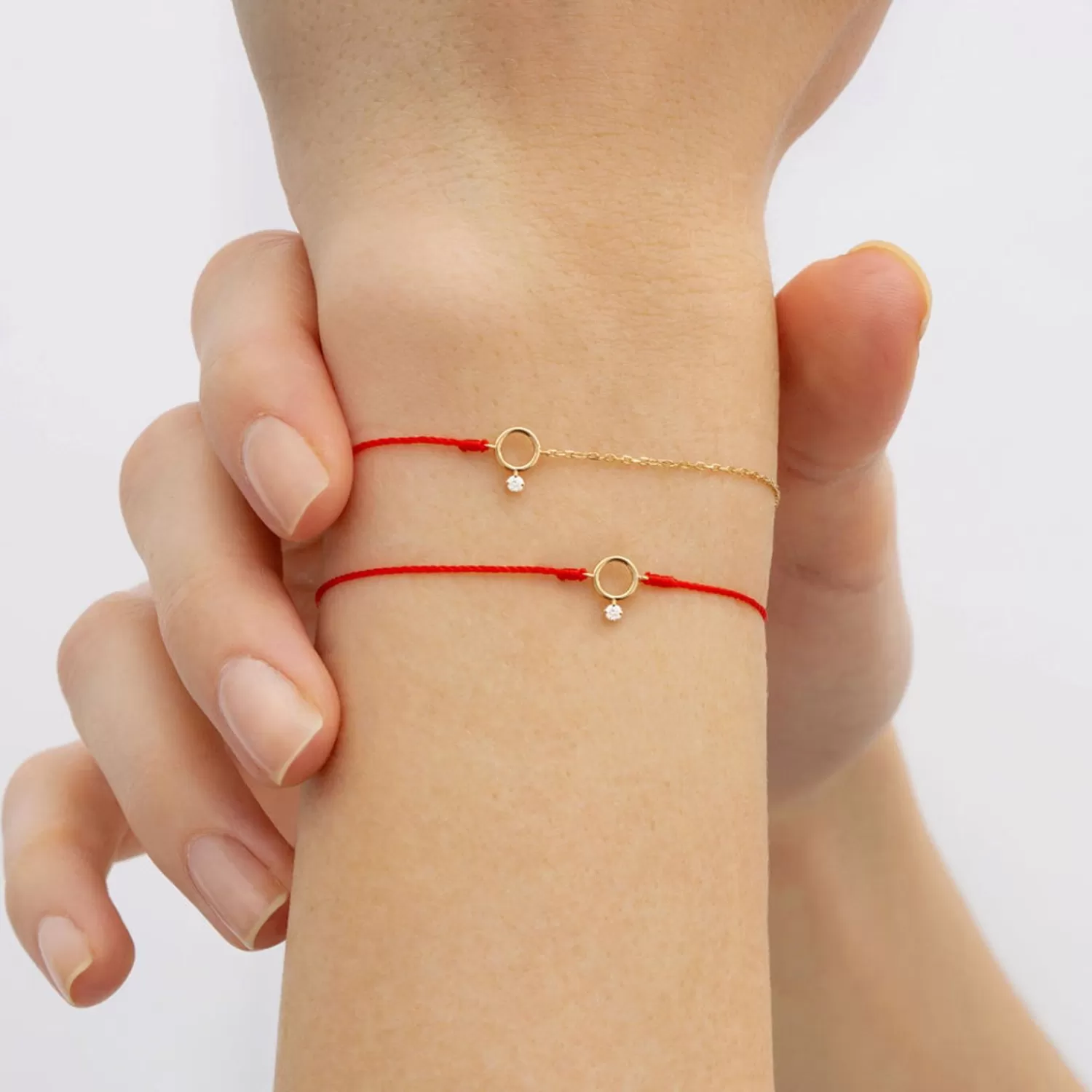 The Alkemistry Ruifier 18Ct Yellow Gold Scintilla Polaris Orb Thread And Chain Bracelet Fashion