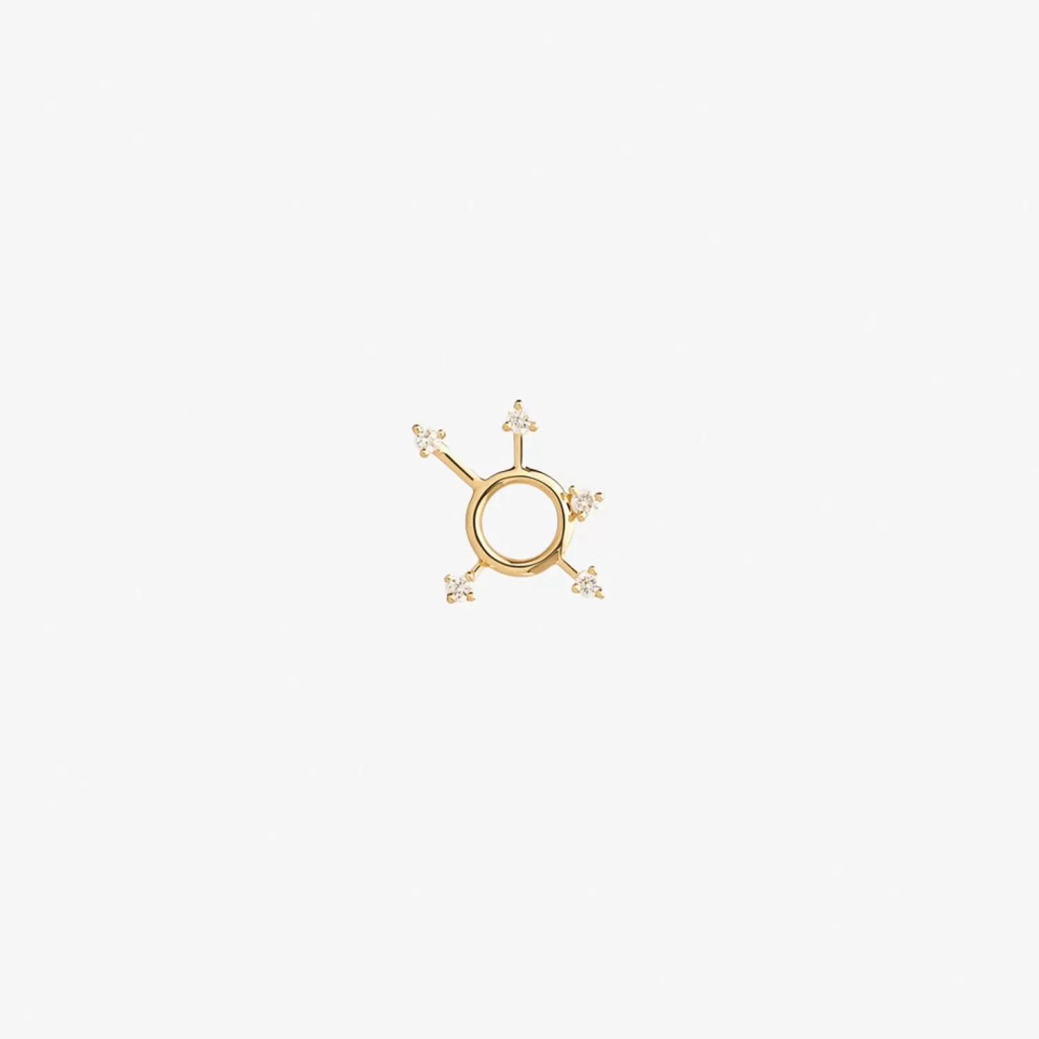 The Alkemistry Ruifier 18Ct Yellow Gold Scintilla Sigma Orb 5 Diamond Stud Earring (Single) Online