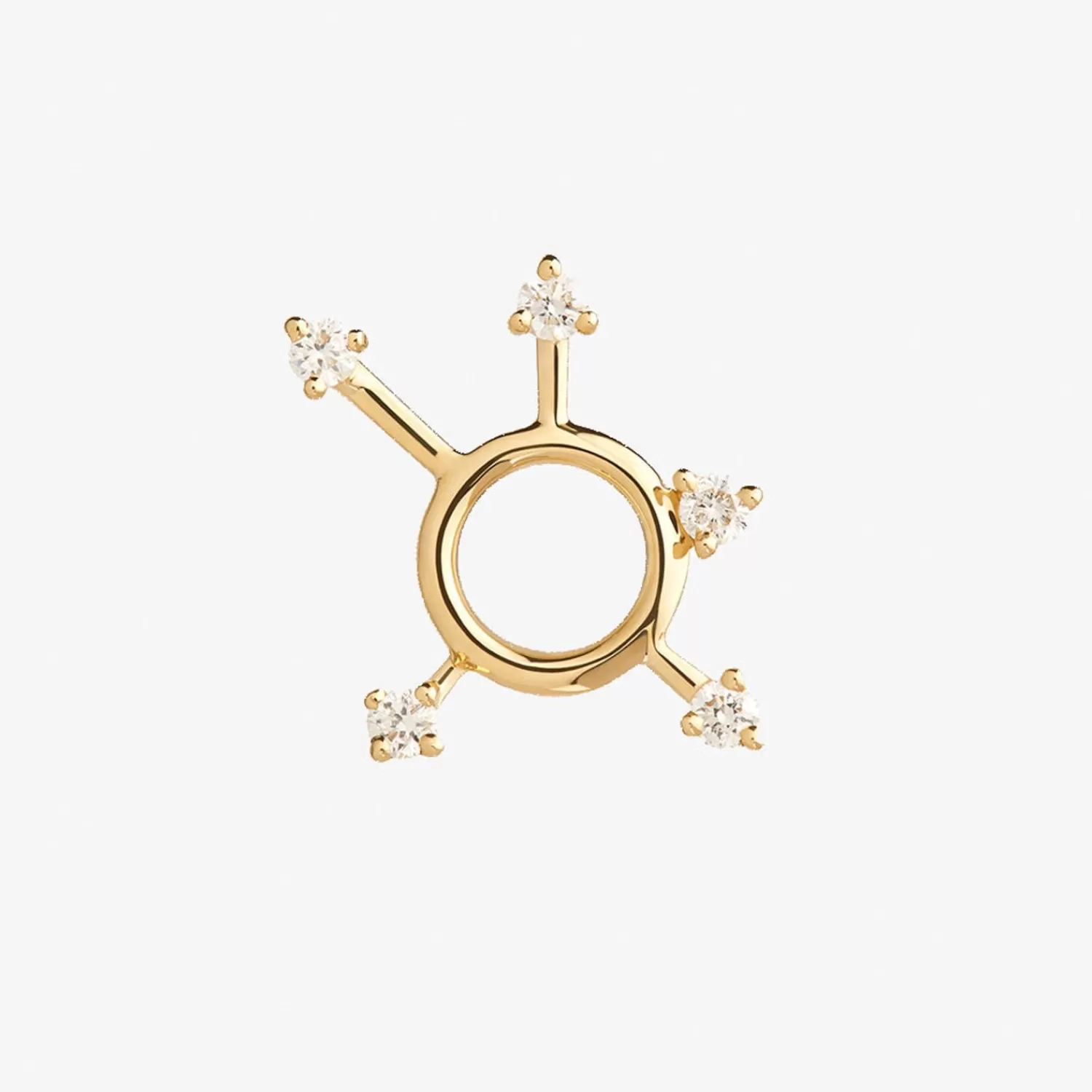 The Alkemistry Ruifier 18Ct Yellow Gold Scintilla Sigma Orb 5 Diamond Stud Earring (Single) Online