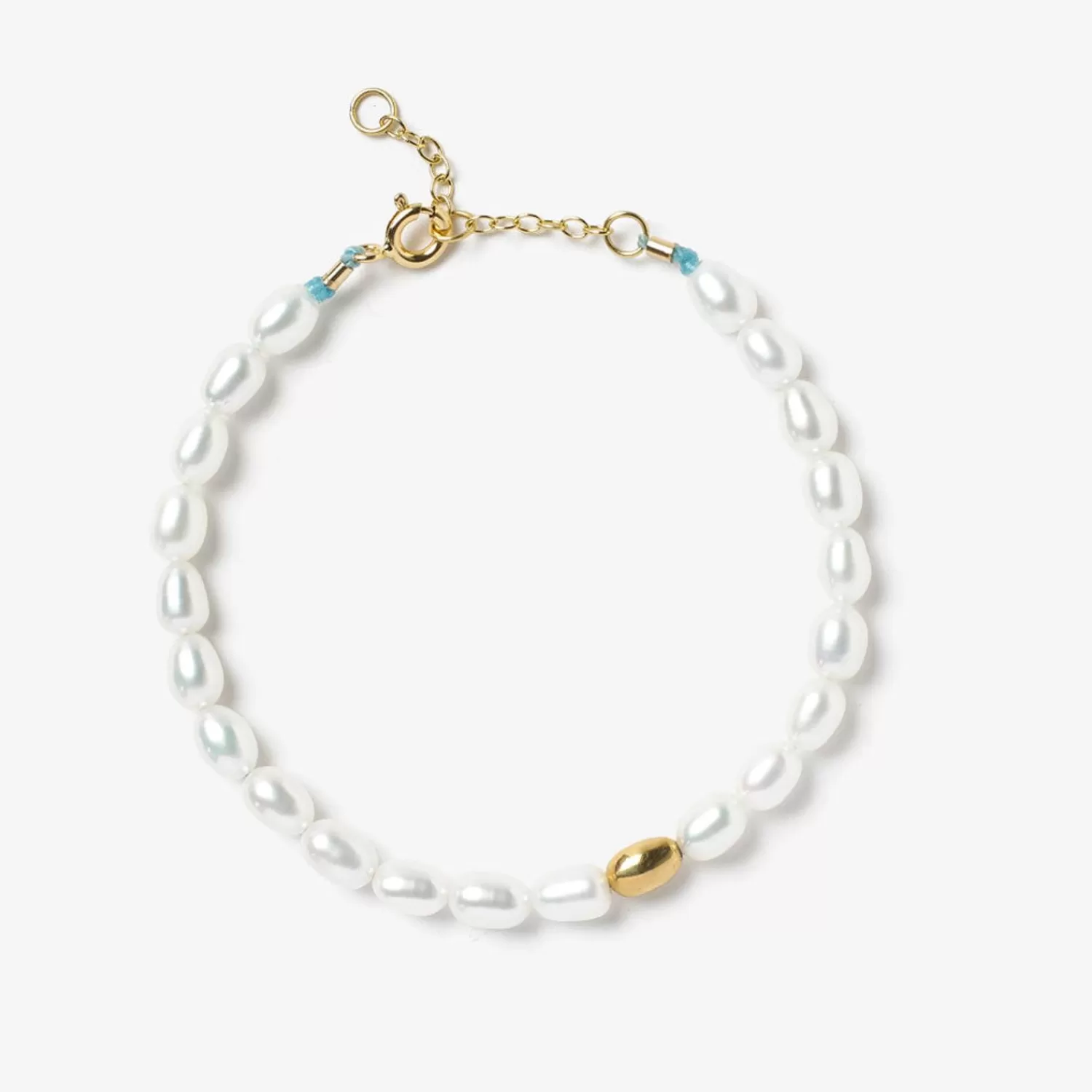 The Alkemistry Vianna - 18Ct Gold, Large White Pearl And Gold Bead Bracelet Sale