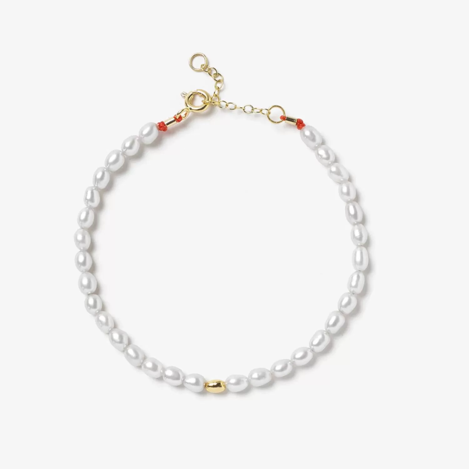 The Alkemistry Vianna - 18Ct Gold, Small White Pearl And Gold Bead Bracelet Store
