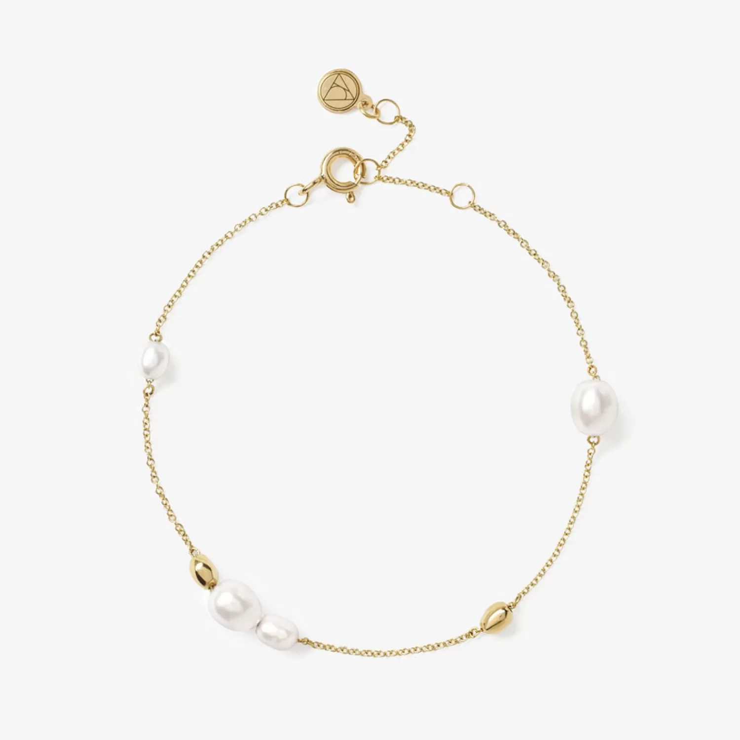 The Alkemistry Vianna - 18Ct Gold, White Pearl And Gold Bead Chain Bracelet Best