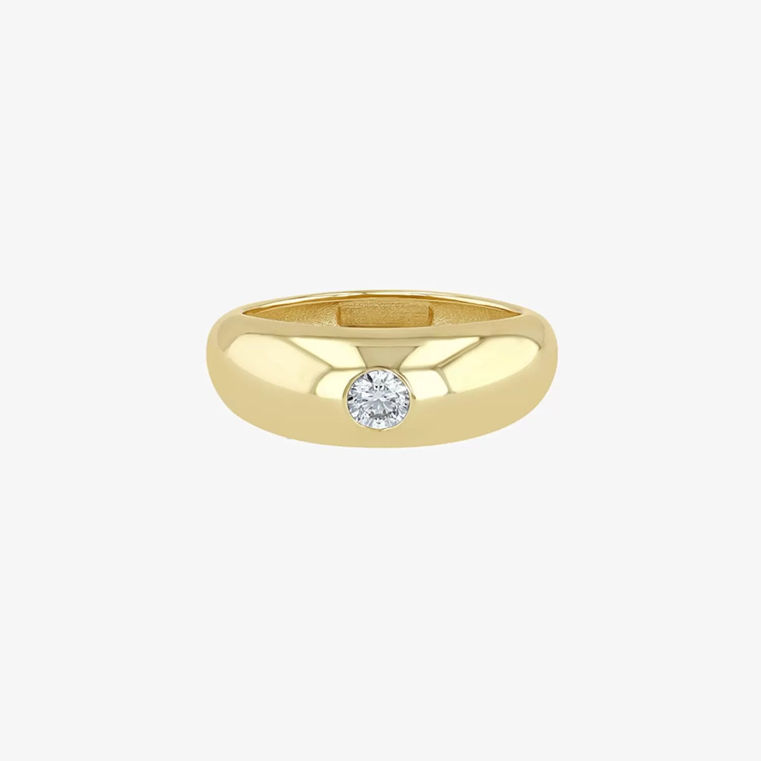 The Alkemistry Zoe Chicco 14Ct Yellow Gold Chubby Aura Diamond Set Ring Shop